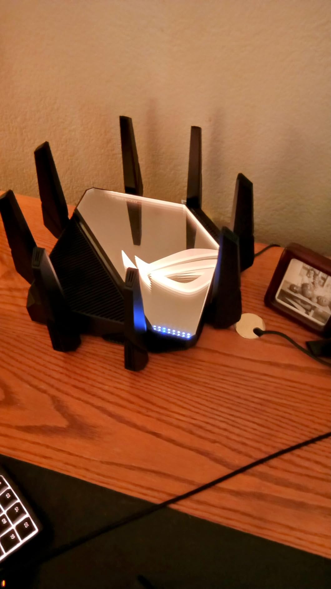ASUS ROG Rapture WiFi 6E Gaming Router (GT-AXE16000) - Quad-Band, 6 GHz Ready, Dual 10G Ports, 2.5G WAN Port, AiMesh Support, Triple-Level Game Acceleration, Lifetime Internet Security, Instant Guard customer photo 2
