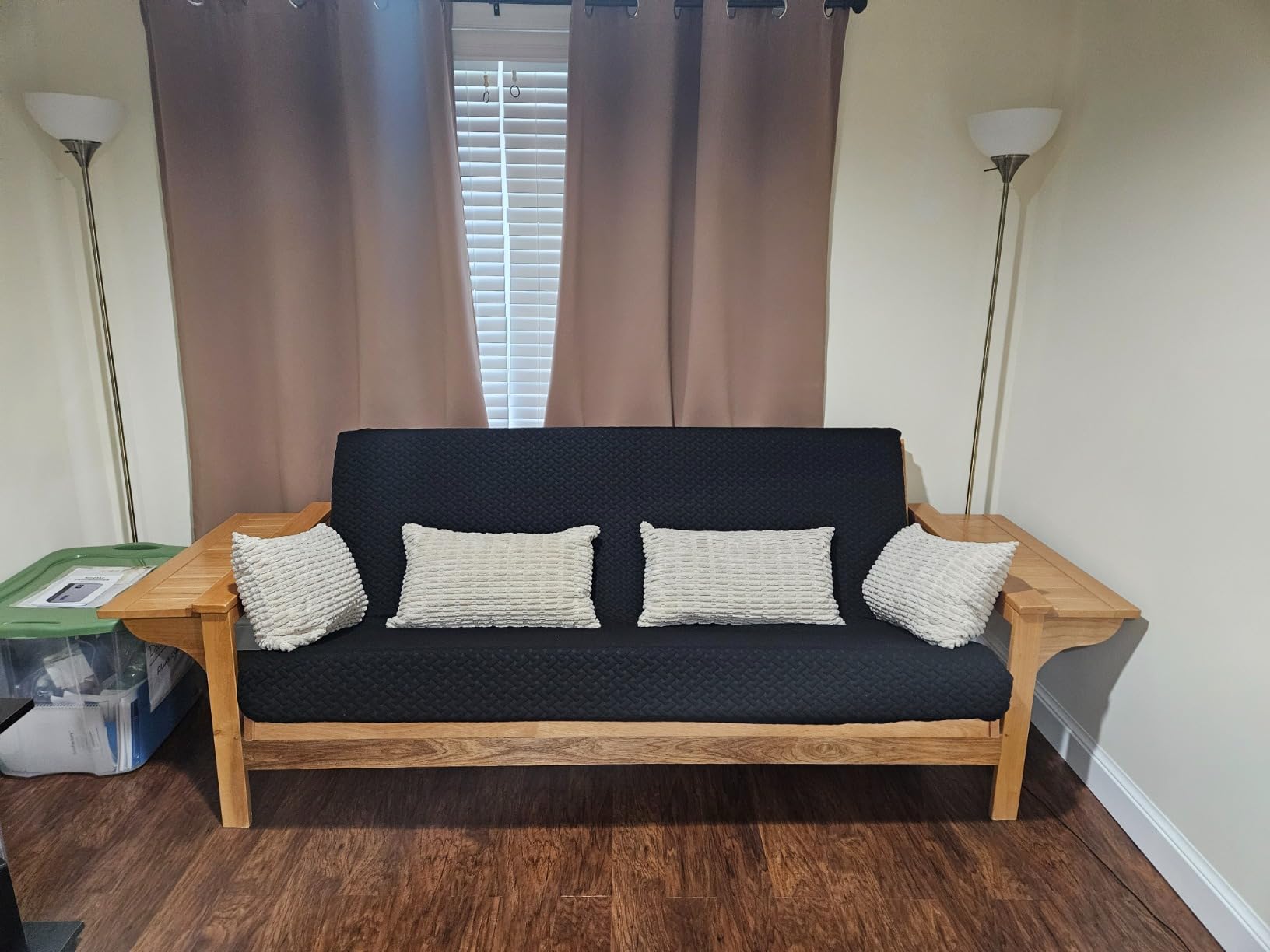 Milliard Full Size Futon Mattress, Light Grey, 71 x 52 x 6 Inch, Memory Foam Futon Mattress Full Size, CertiPUR-US, Comfy Sofa Bed, Couch, Removable Washable Hypoallergenic Cover, Frame Not Included customer photo 1