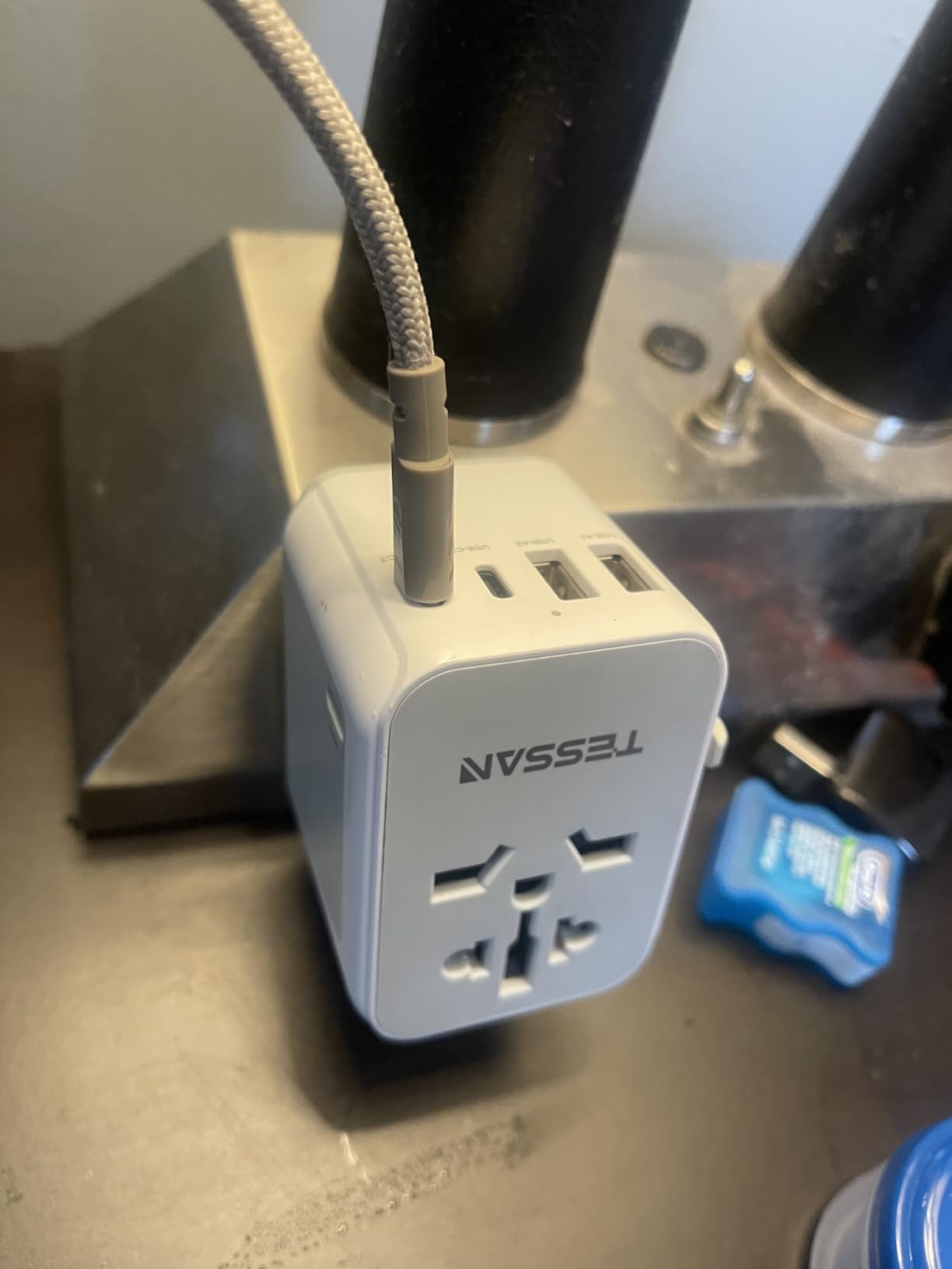 TESSAN Universal Travel Adapter 28W, International Power Adapter customer photo 2