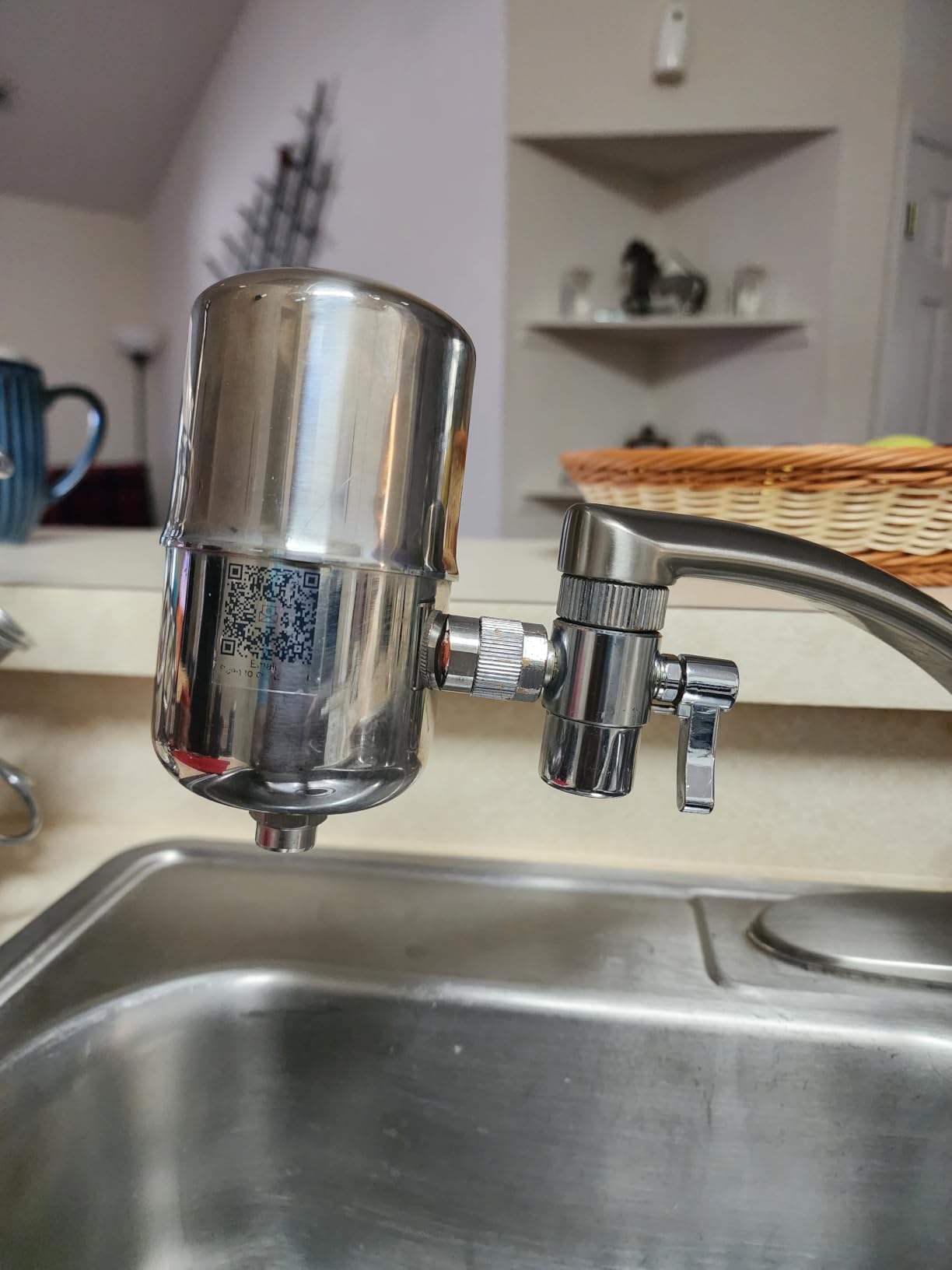 WINGSOL Stainless Steel Water Filter for Sink Faucet, NSF/ANSI 42&53, 360° Rotating Tap Purifier Reduces PFAS, Lead, Chlorine & Microplastics, 350 Gallons Long-Lasting for Kitchen & Bathroom customer photo 1