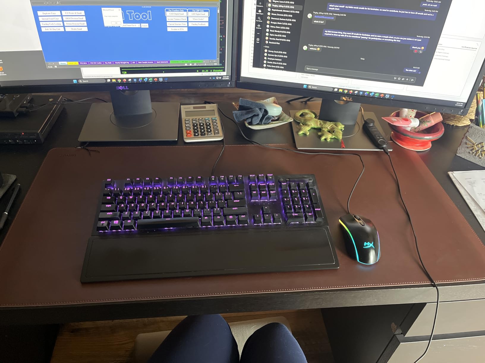 Cossini XL Desk Pad - Large Vegan Leather Desk Mat (17 x 36) - Buttery Smooth Writing, Damage Blocking, Non-Slip, Waterproof - Home Office Computer Desk Protector Blotter Laptop Keyboard Mouse Pad customer photo 1