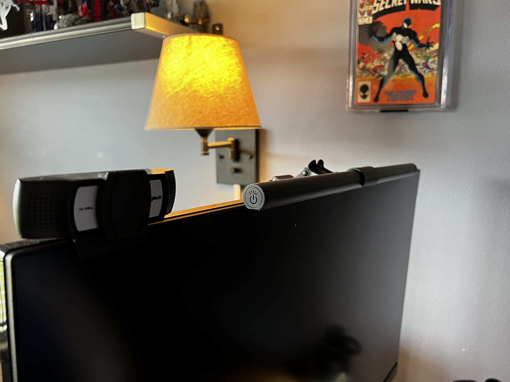 OOWOLF Monitor Light Bar with Remote, Ra95 Computer Monitor Lamp for Eye Caring, USB Reading Lamp Task Lamp, Dimmable Light Bar with Backlight, No Glare Space Saving Home Office 16.14