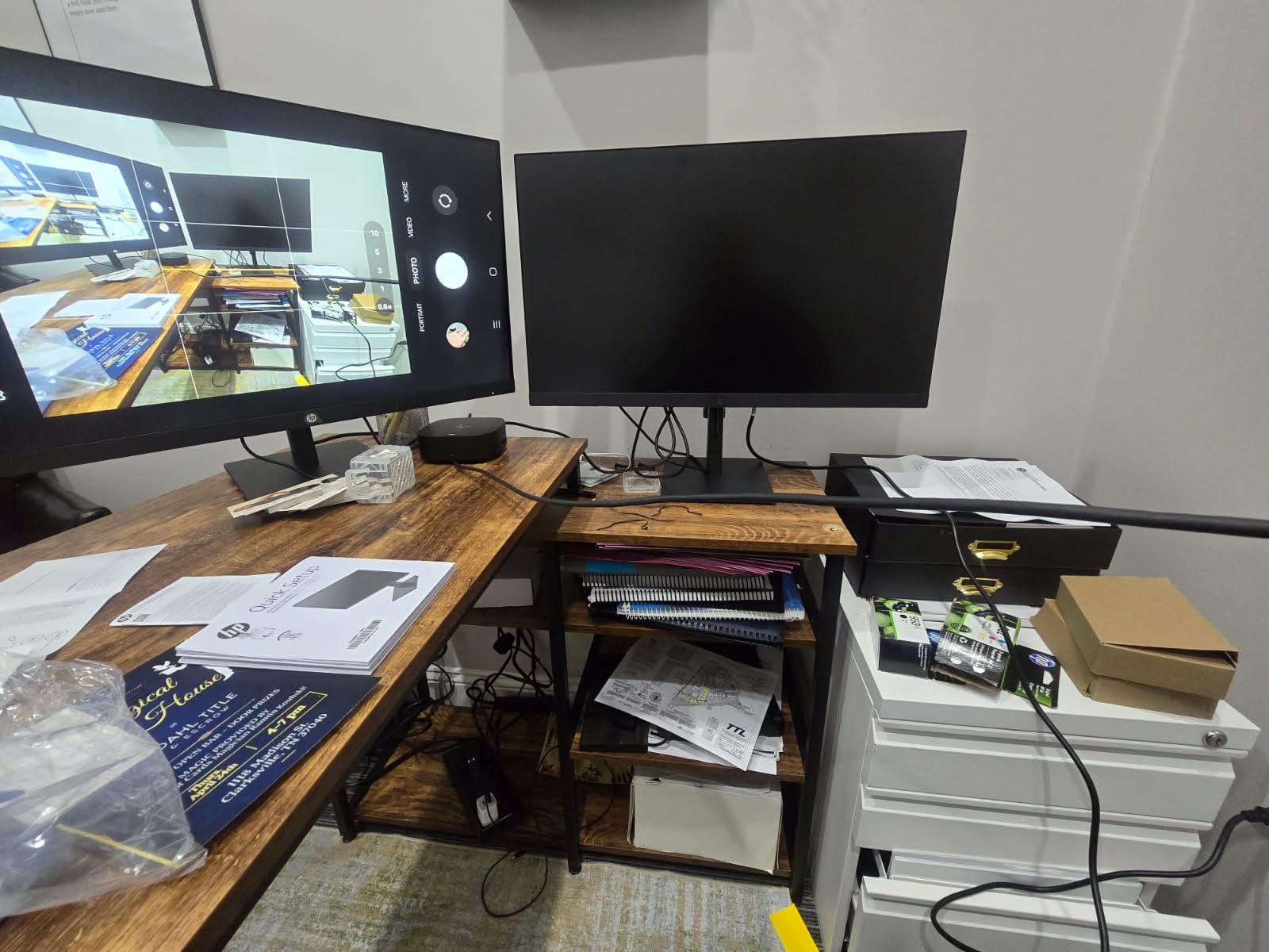 HP 27h Full HD Monitor - Diagonal - IPS Panel & 75Hz Refresh Rate - Smooth Screen - 3-Sided Micro-Edge Bezel - 100mm Height/Tilt Adjust - Built-in Dual Speakers - for Hybrid Workers customer photo 1