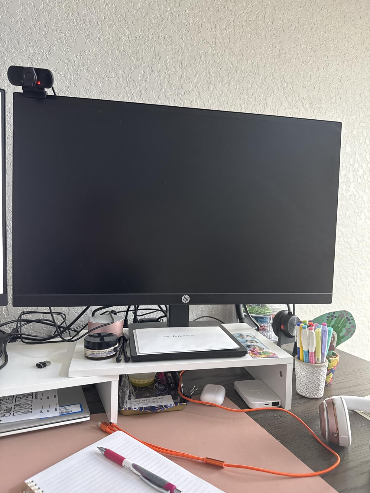 HP 27h Full HD Monitor - Diagonal - IPS Panel & 75Hz Refresh Rate - Smooth Screen - 3-Sided Micro-Edge Bezel - 100mm Height/Tilt Adjust - Built-in Dual Speakers - for Hybrid Workers customer photo 2