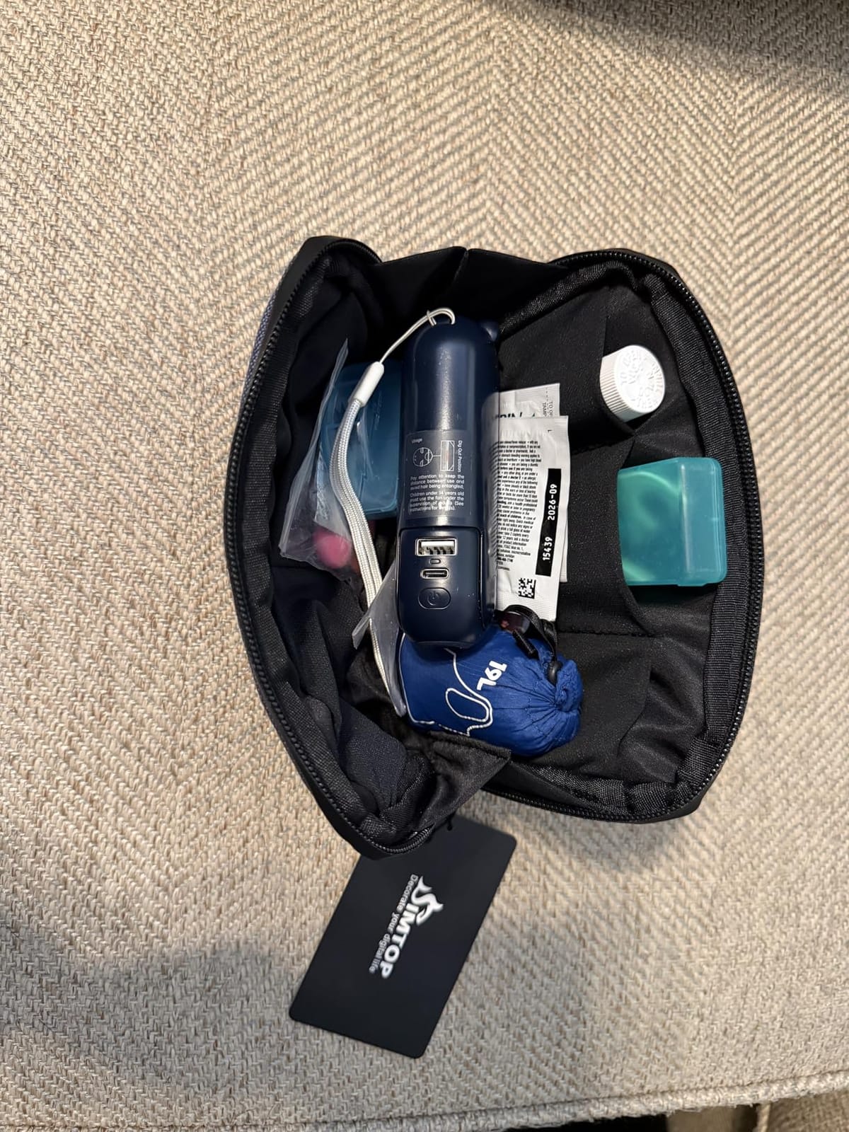 Small Electronics Organizer Travel Case, Cord and Cable Tech Bag Pouch customer photo 1