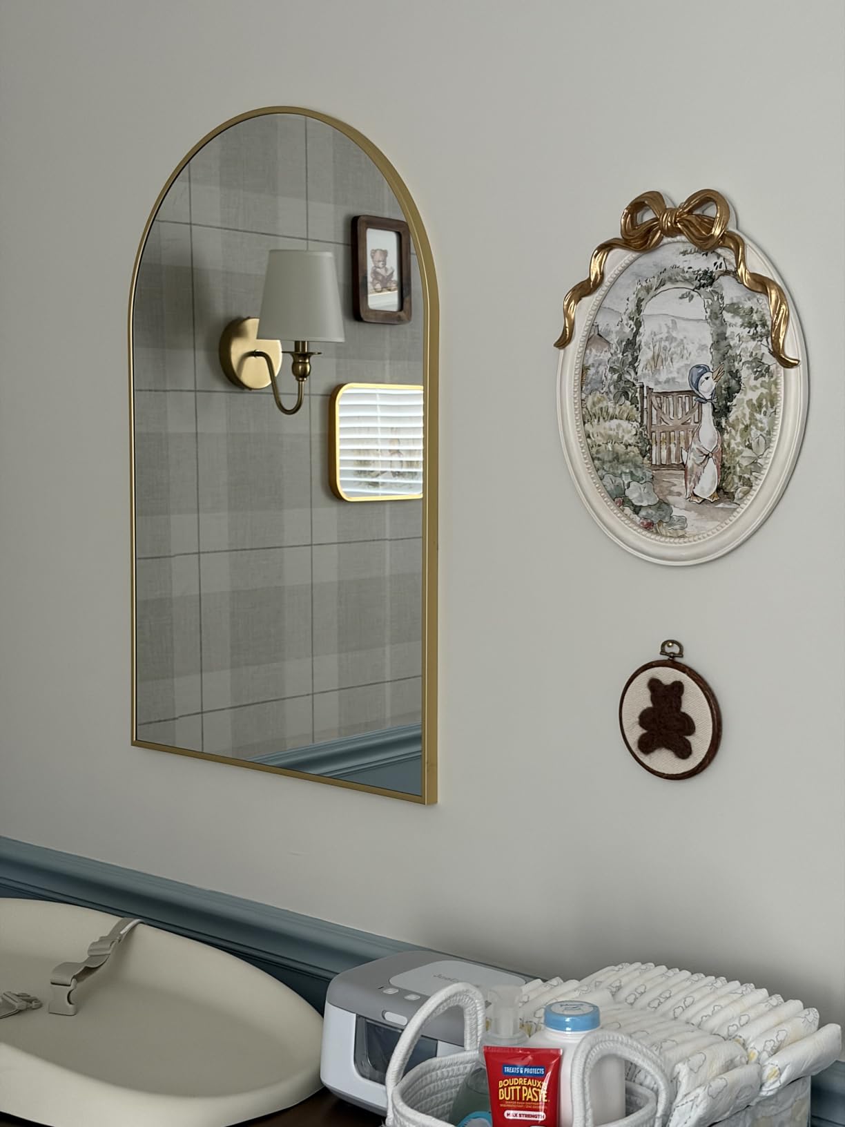 SCWF-GZ 47x14 Full Length Mirror Over the Door Hang or Wall Mounted Black customer photo 1