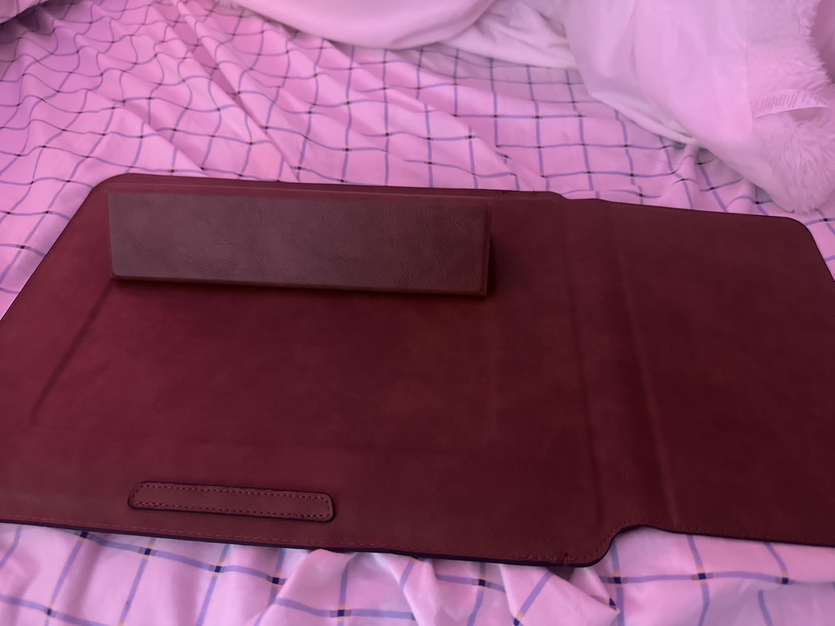 Fintie Sleeve Case for MacBook Neo 13 inch, Air 13.6/13.3 inch, Pro 13 inch | Other Up to 13 inch Laptop Tablet, Slim Bag Cover with Stand, Synthetic Leather, Magnetic Closure, Brown customer photo 1