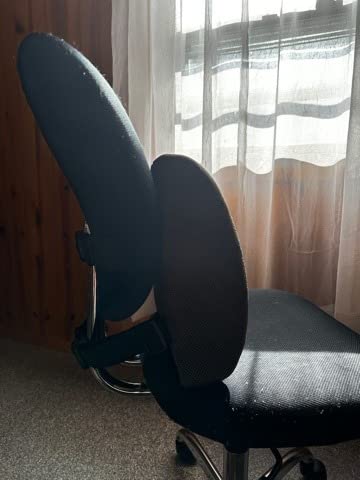 Lumbar Support Pillow for Office Chair, Back Support, Memory Foam, Grey | Improve Sitting Posture & Back Pain Relief. Lumbar Pillow Fits Office, Gaming & Car Chairs with Adjustable Dual Straps customer photo 1