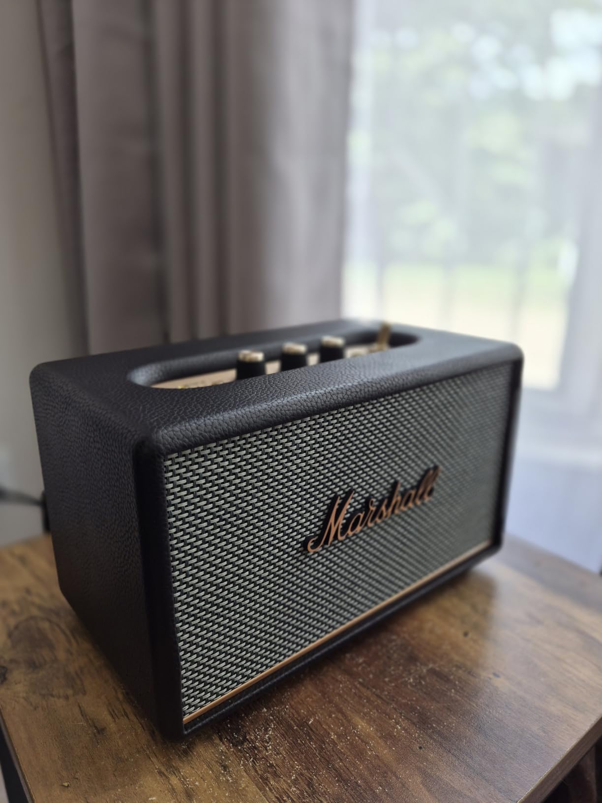 Marshall Acton III Bluetooth Home Speaker - Cream | Loud Stereo Sound with Bass and Treble Controls | Plug-in Powered | 3.5mm Aux Input customer photo 2