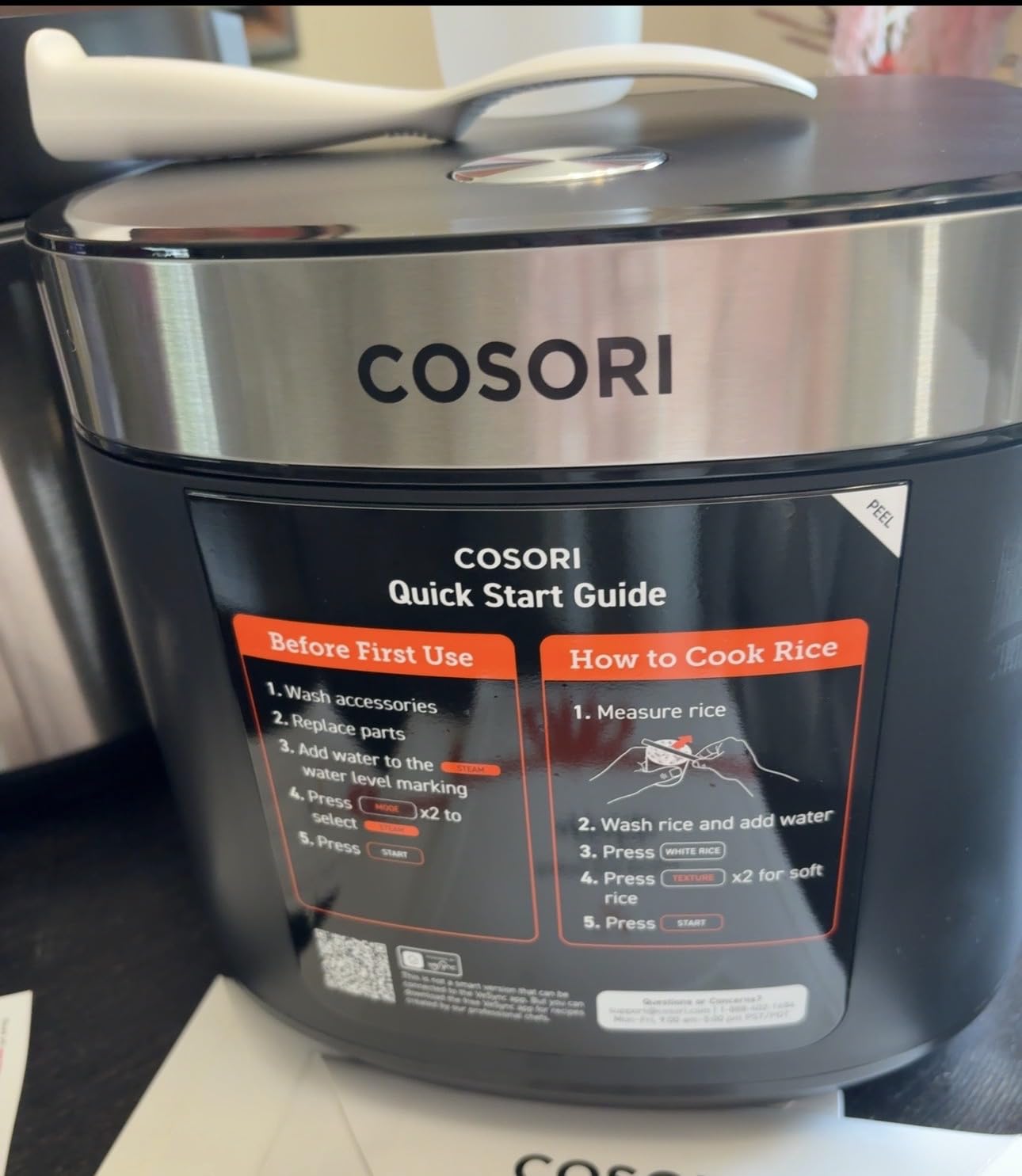 Cosori Rice Cooker 10 Cup, Fuzzy Logic, Ceramic Coating Inner Pot,18-in-1 customer photo 1