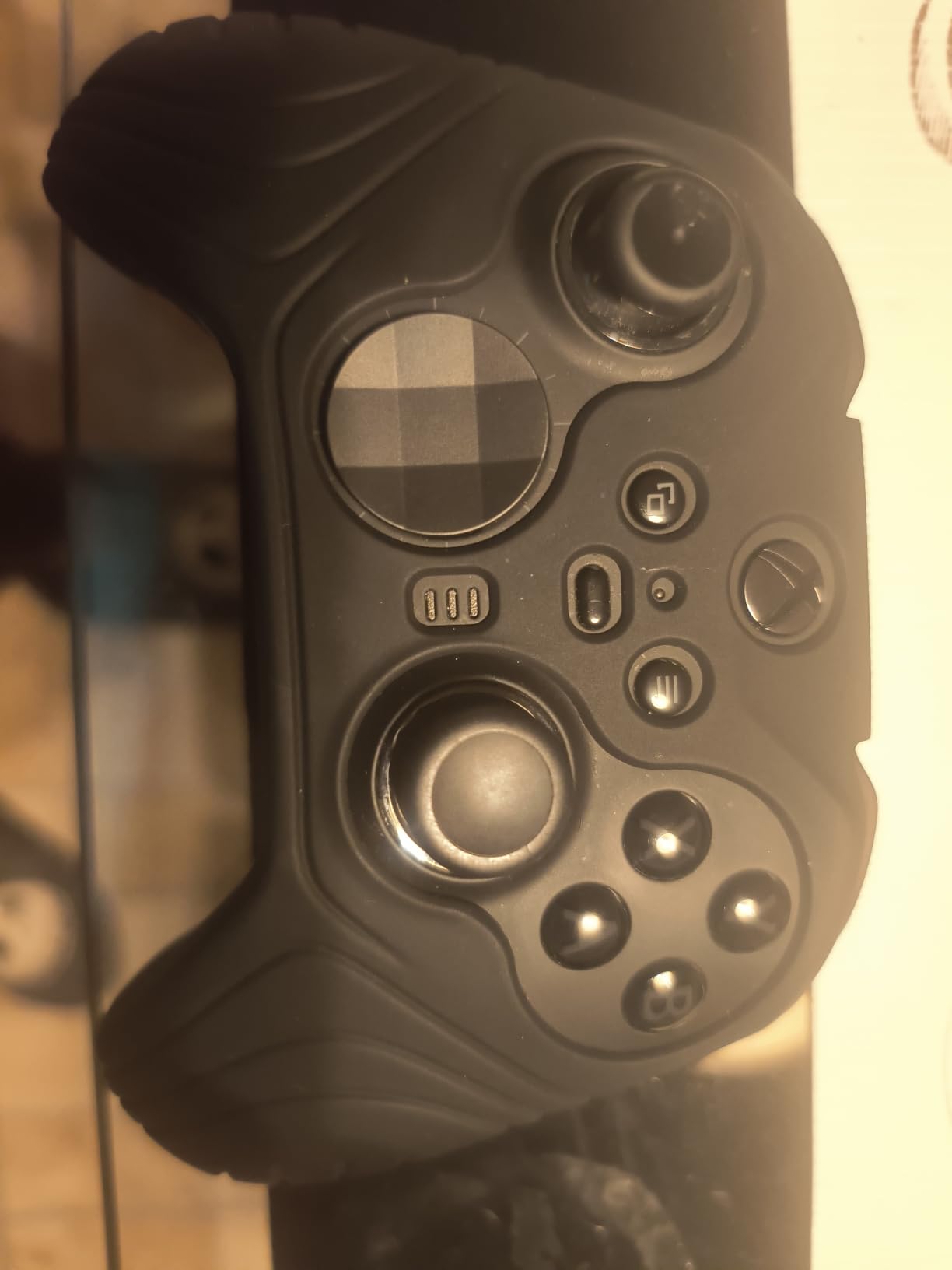 PlayVital Samurai Edition Anti Slip Silicone Case Cover for Xbox Elite Wireless Controller Series 2 Core, Ergonomic Soft Rubber Skin Protector for Xbox Elite Series 2 with Thumb Grip Caps - Black customer photo 1