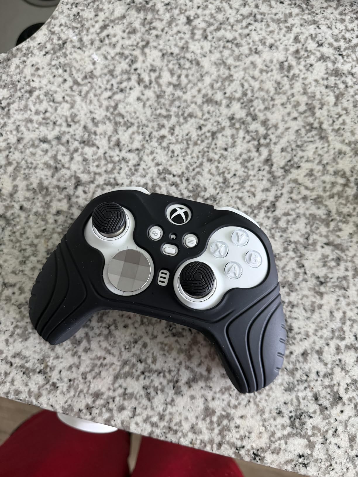 PlayVital Samurai Edition Anti Slip Silicone Case Cover for Xbox Elite Wireless Controller Series 2 Core, Ergonomic Soft Rubber Skin Protector for Xbox Elite Series 2 with Thumb Grip Caps - Black customer photo 2