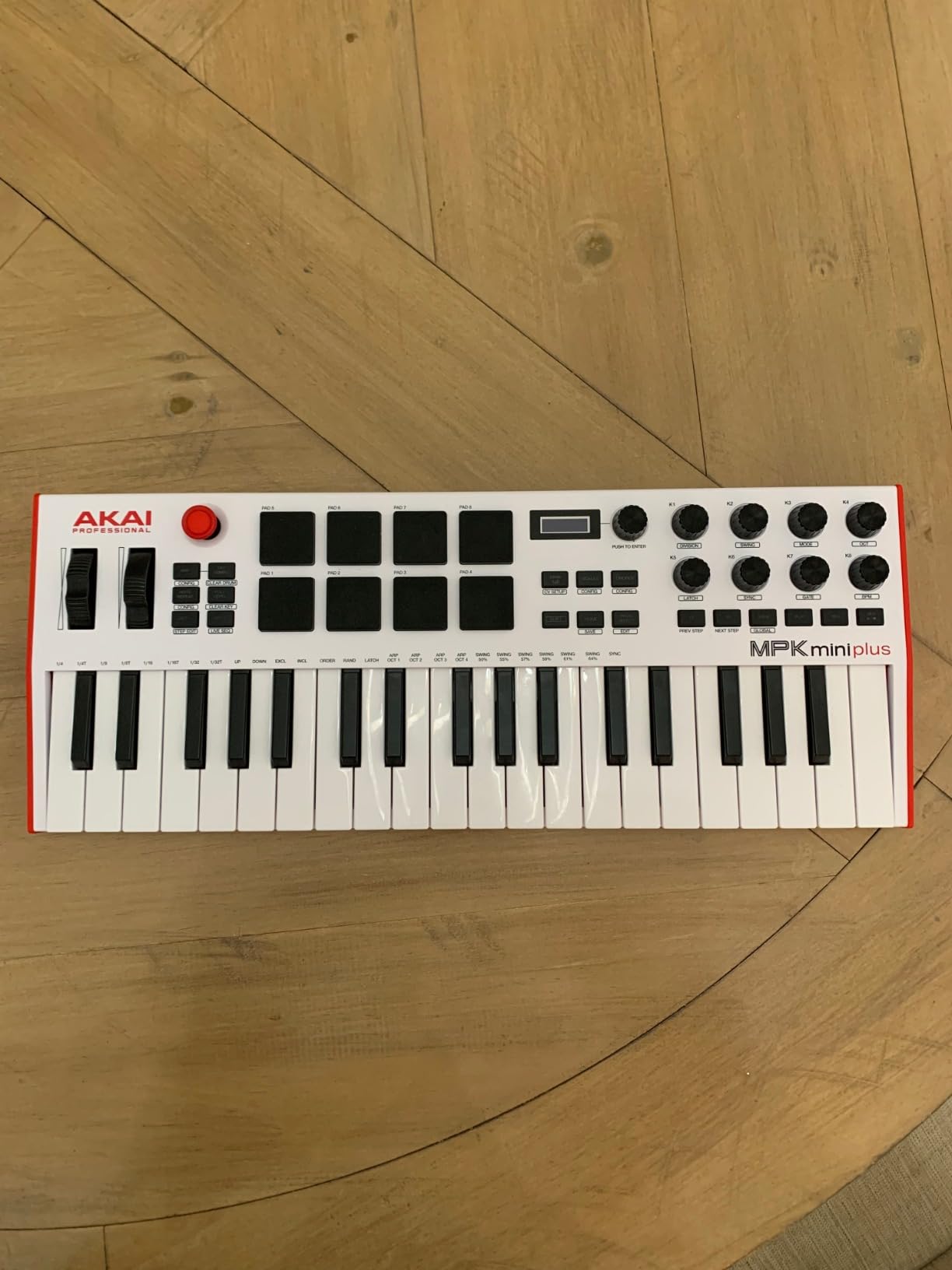 Akai Professional MPK Mini Plus 37-Key USB MIDI Keyboard Controller | Velocity-Sensitive Mini Keys, 8 MPC Pads, 64 Step Sequencer, MIDI/CV/Gate I/O, Software Suite Included, for Beat Makers customer photo 2