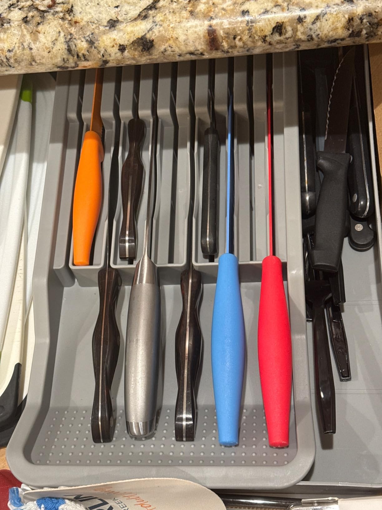 Drawer Knife Organizer Insert with Expandable Tray Save Space customer photo 2