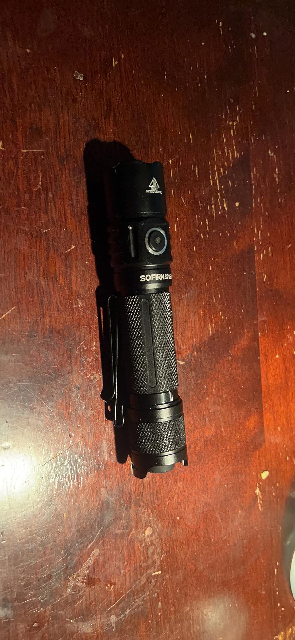 sofirn SP35T Tactical Flashlight, 3800 Lumens Super Bright Pocket LED Flashlight Rechargeable with Dual Switch, IPX8 Water Resistance, EDC Flashlight for Camping, Hiking, Emergency customer photo 2