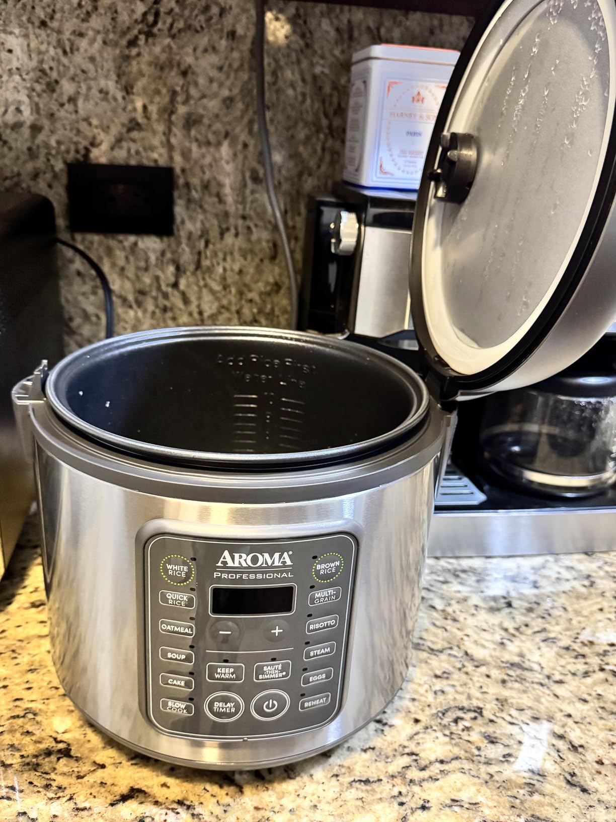 AROMA Professional Digital Rice Cooker, 10-Cup (Uncooked) / 20-Cup (Cooked), Multicooker, Slow Cooker, Steamer, Oatmeal Cooker, Egg Cooker, STS, 5 Qt, Gray, ARC-5200SG customer photo 2