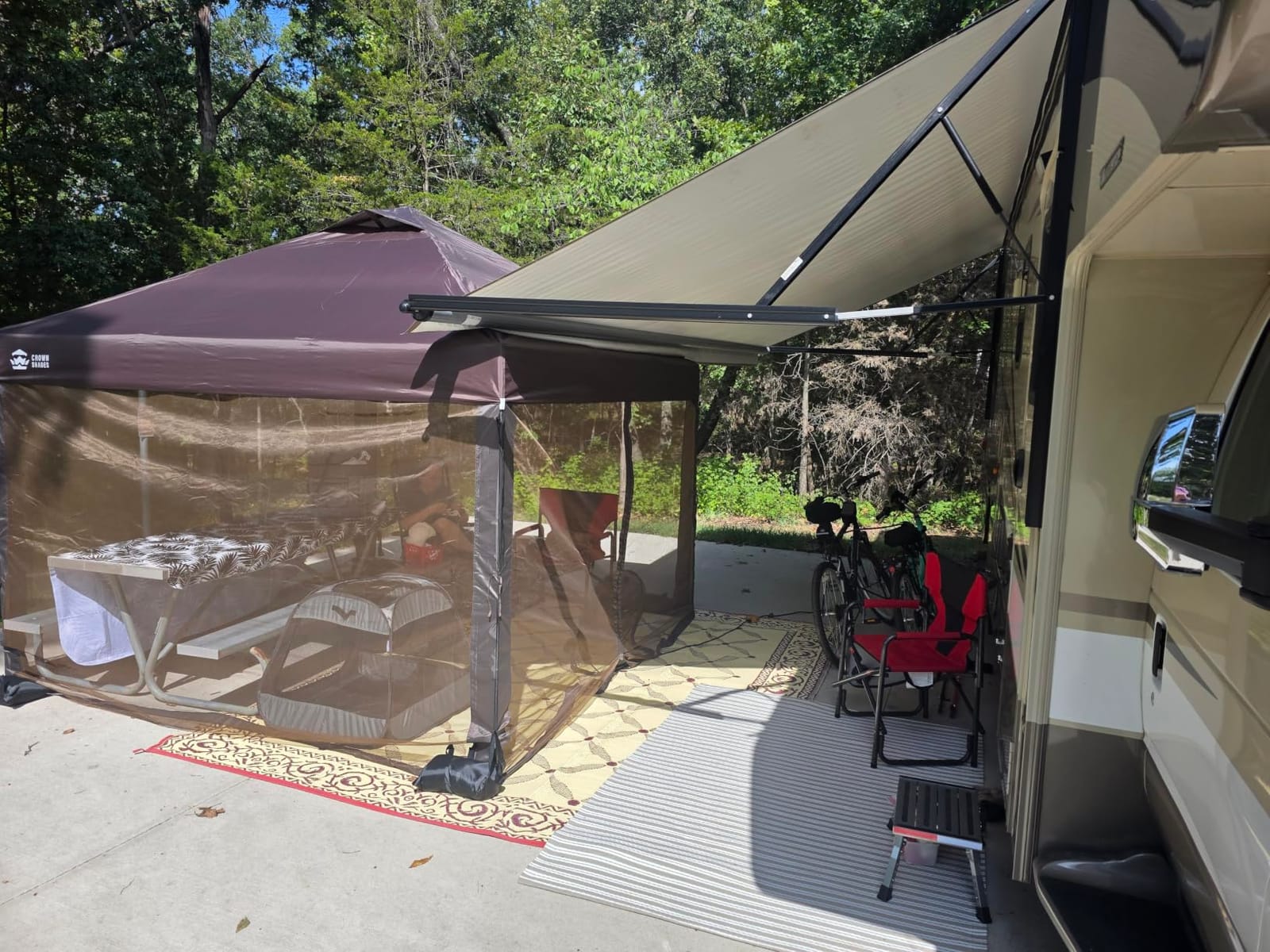 CROWN SHADES 13x13 Pop Up Gazebo, Clearance Canopy Tent,Blue & Grey customer photo 2