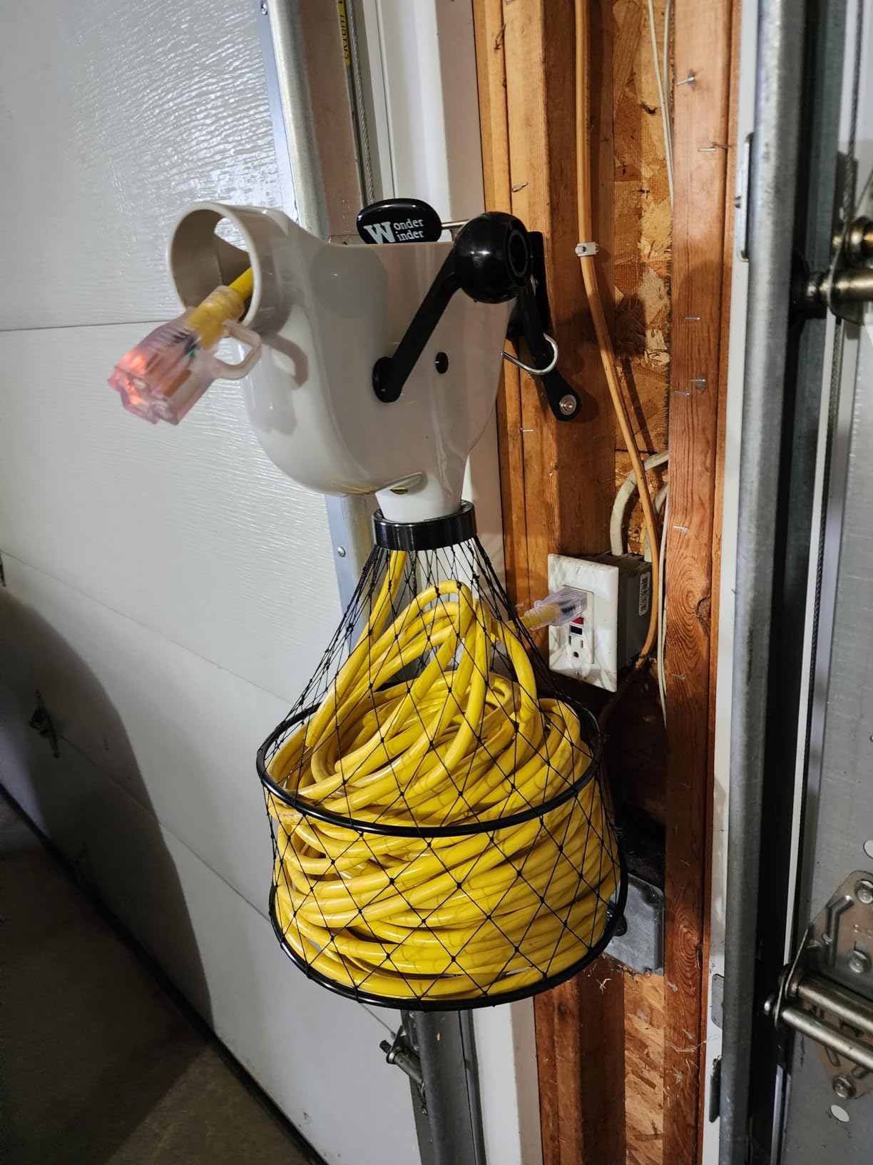 POWGRN 100 FT 12/3 Outdoor Extension Cord Waterproof, Heavy Duty Power Cord | 100FT Heavy Duty Flexible Cold-Resistant Long Power Cord Outside, 15Amp 1875W SJTW Yellow ETL Listed customer photo 2
