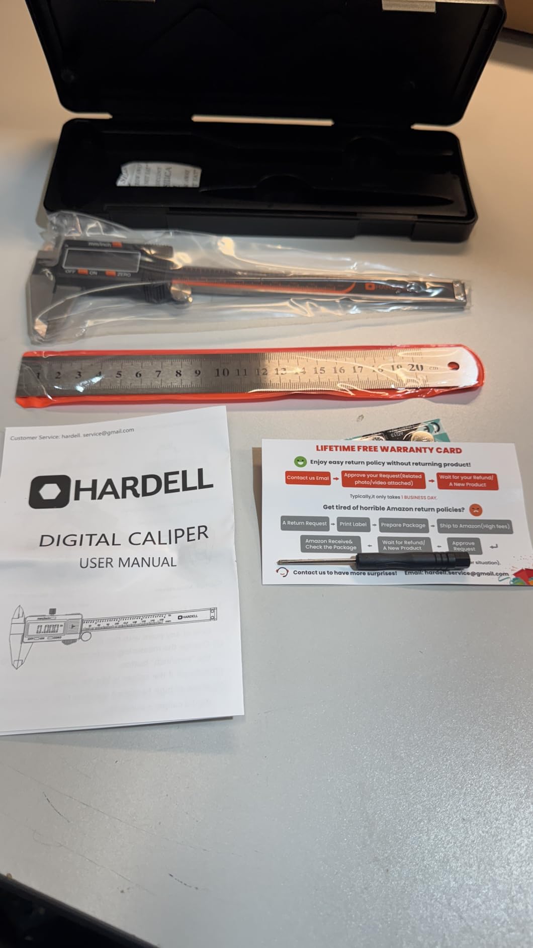 HARDELL Digital Caliper 6 Inch, Caliper Measuring Tool with Large LCD customer photo 1
