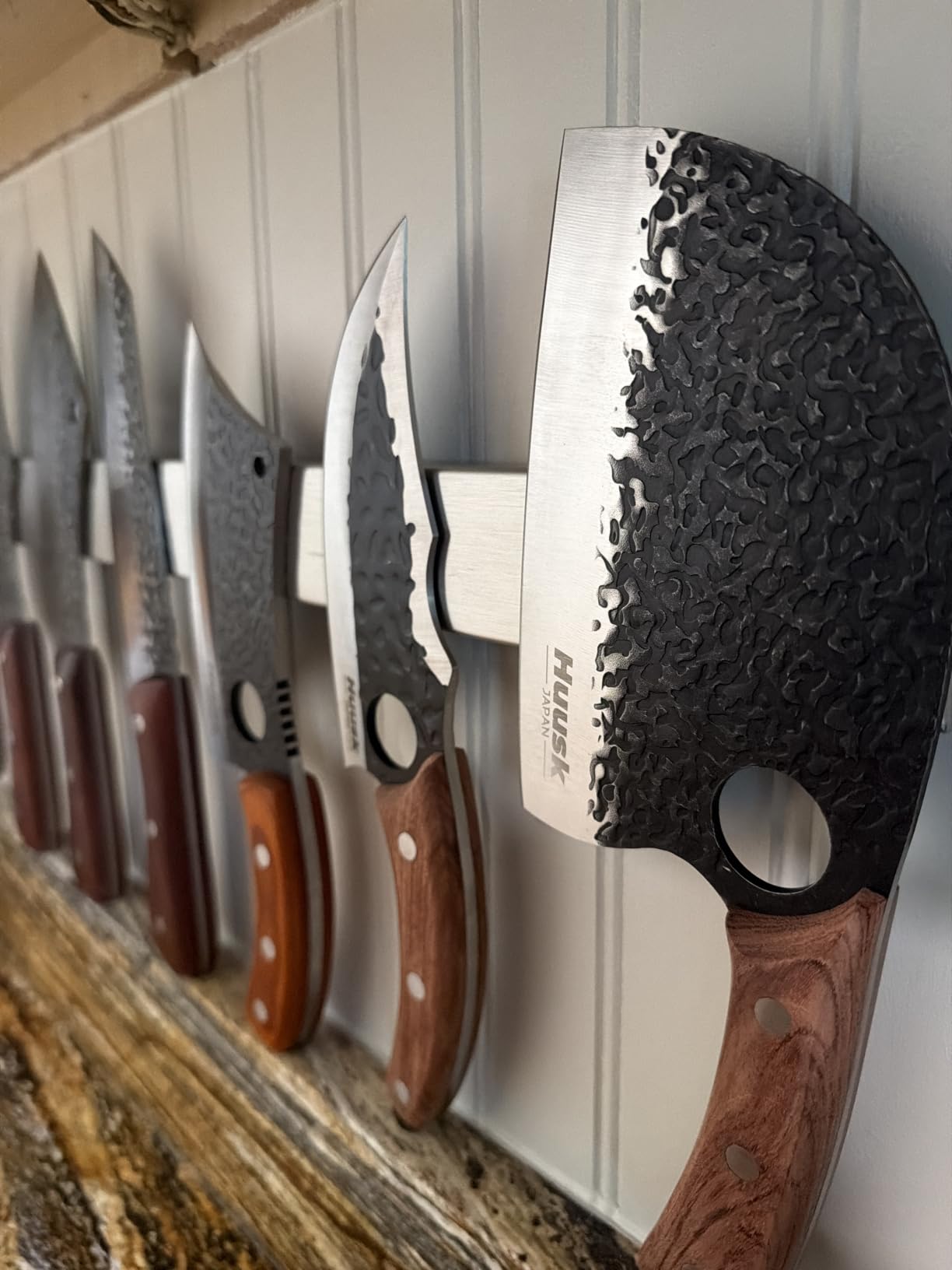 Magnetic Knife Holder for Wall 16 Inch Knife Magnetic Strip Refrigerator Knife Magnet Bar Wall Mount Knife Rack for RV Kitchen Utensil Holder Metal Tool Holder Knife Block for Kitchen Organization customer photo 2