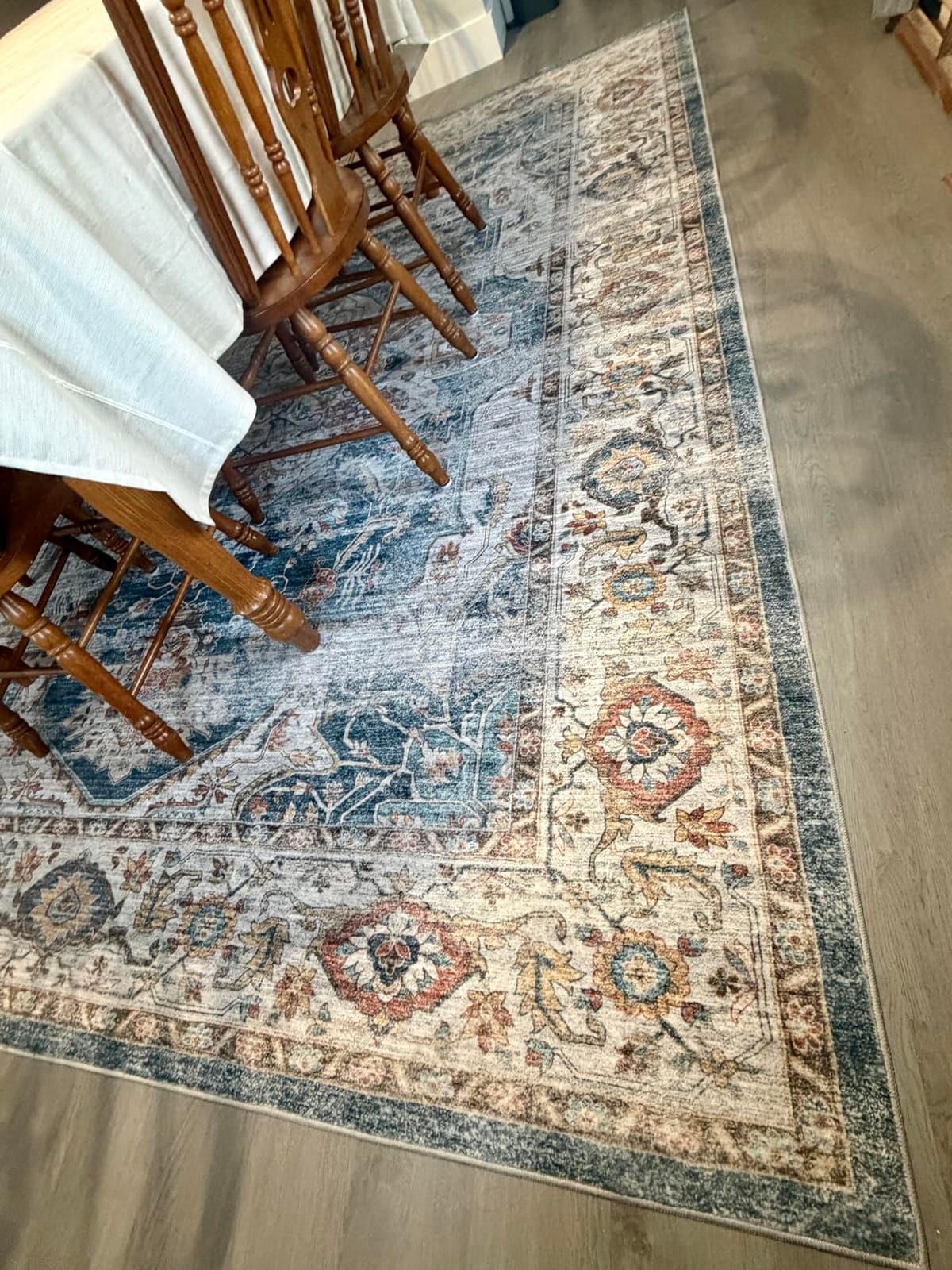 befbee 8x10 Area Rugs for Living Room, Washable Vintage Non Slip Rug customer photo 2