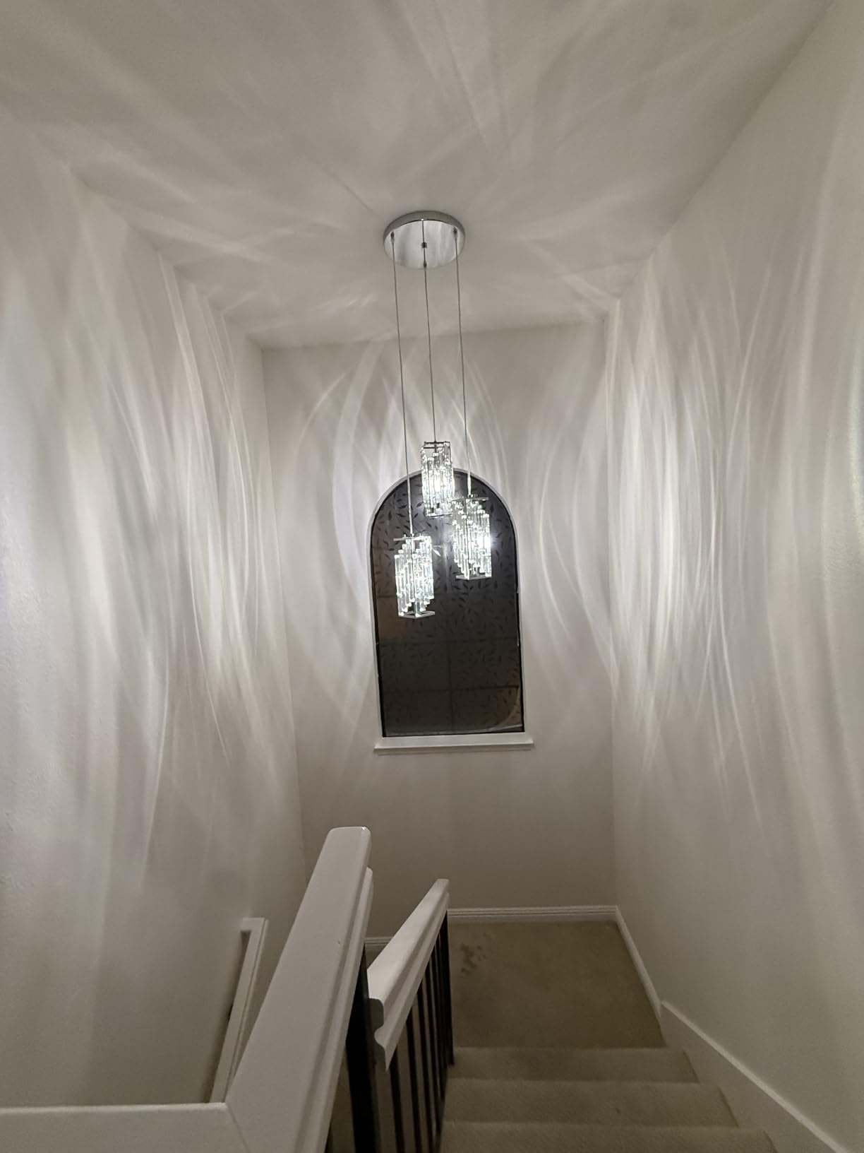 Black Pendant Lighting Modern Pendant Light, Mini Crystal Chandeliers,Adjustable Pendant Light Fixture for Kitchen Island Dinning Room Bedroom (3 Pack) customer photo 2