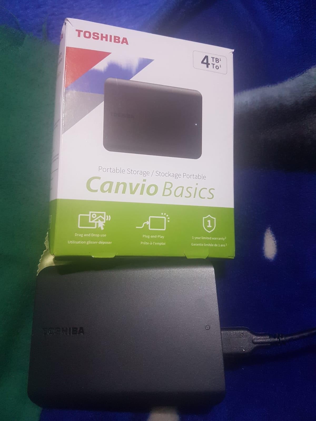 Toshiba Canvio Basics 2TB Portable External Hard Drive USB 3.0, Black - HDTB520XK3AA customer photo 1