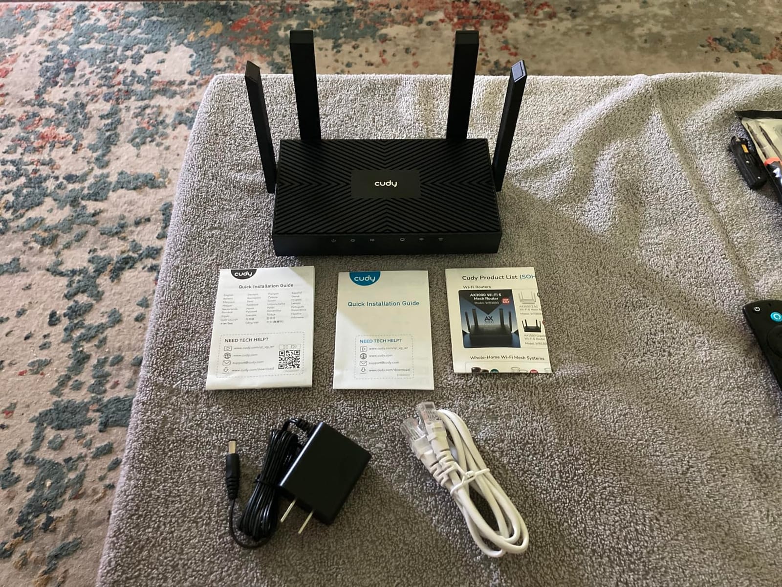 Cudy AX3000 Gigabit Mesh Wi-Fi 6 Router, 4X GbE, 160MHz, VPN Full, WR3000 customer photo 1