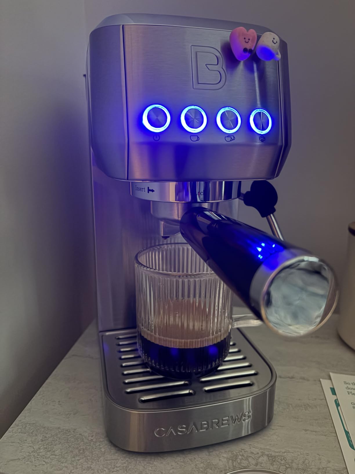 CASABREWS 3700 Essential Stainless Steel Espresso Machine with Steam Wand customer photo 1