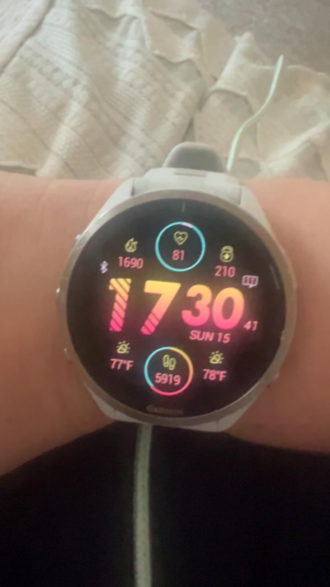 Garmin Forerunner 965, Running Smartwatch, 47mm, Black/Powder Gray | Maps, Advanced Training Metrics & Recovery Insights, Music On Your Wrist, Garmin Coach, Daily Suggested Workouts customer photo 1