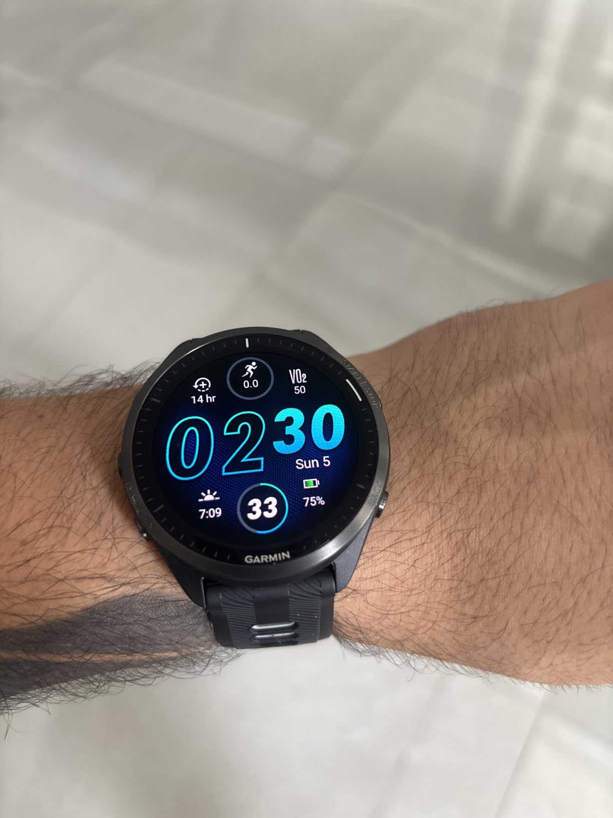 Garmin Forerunner 965, Running Smartwatch, 47mm, Black/Powder Gray | Maps, Advanced Training Metrics & Recovery Insights, Music On Your Wrist, Garmin Coach, Daily Suggested Workouts customer photo 2