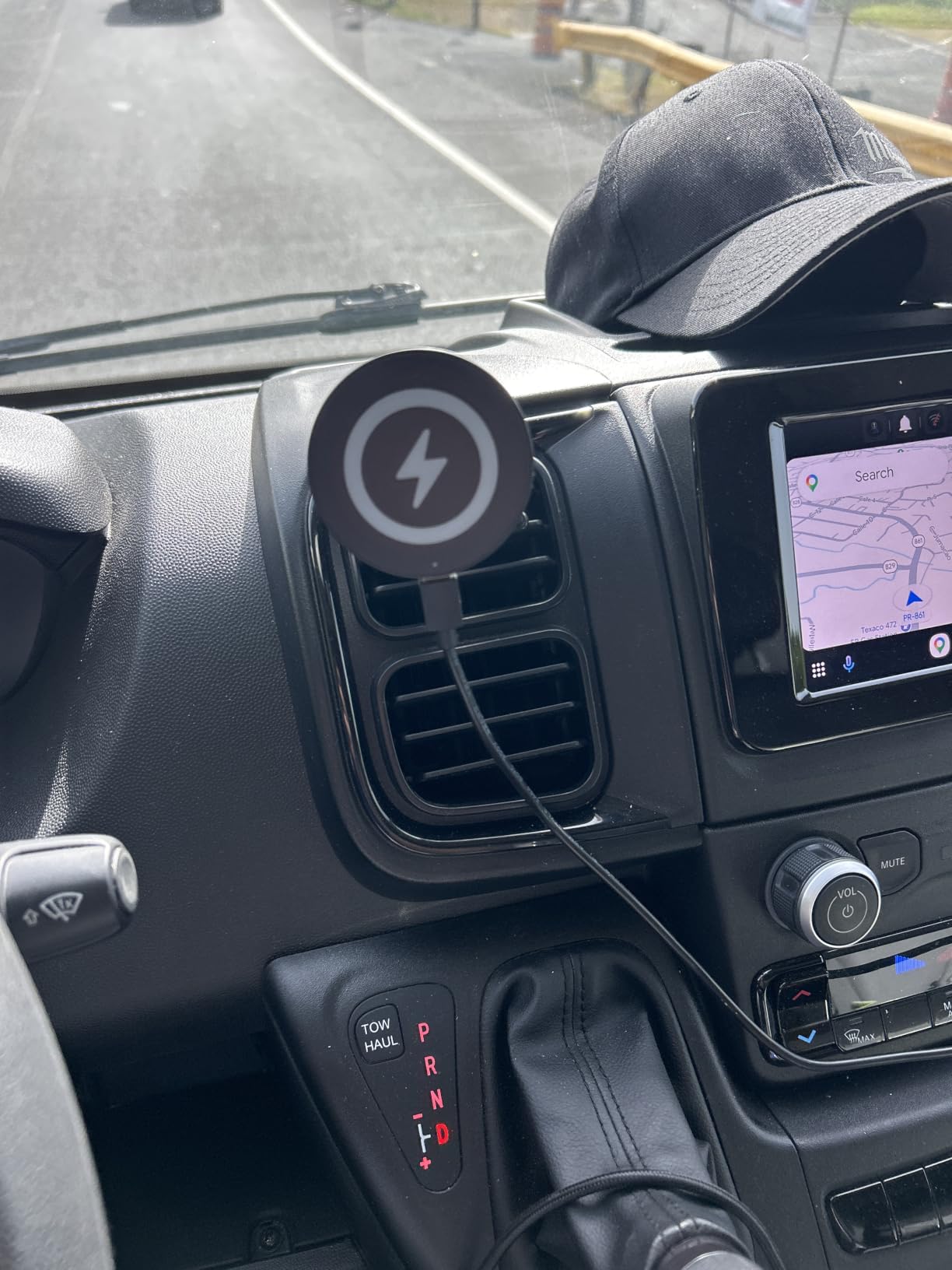 Coolpow Magsafe Car Mount Charger, Magnetic Wireless Car Charger for iPhone | Magsafe Car Charger Magnetic Phone Holders for Your Car Accessories Car Phone Holder Mount for iPhone 17 16 15 (Black) customer photo 1