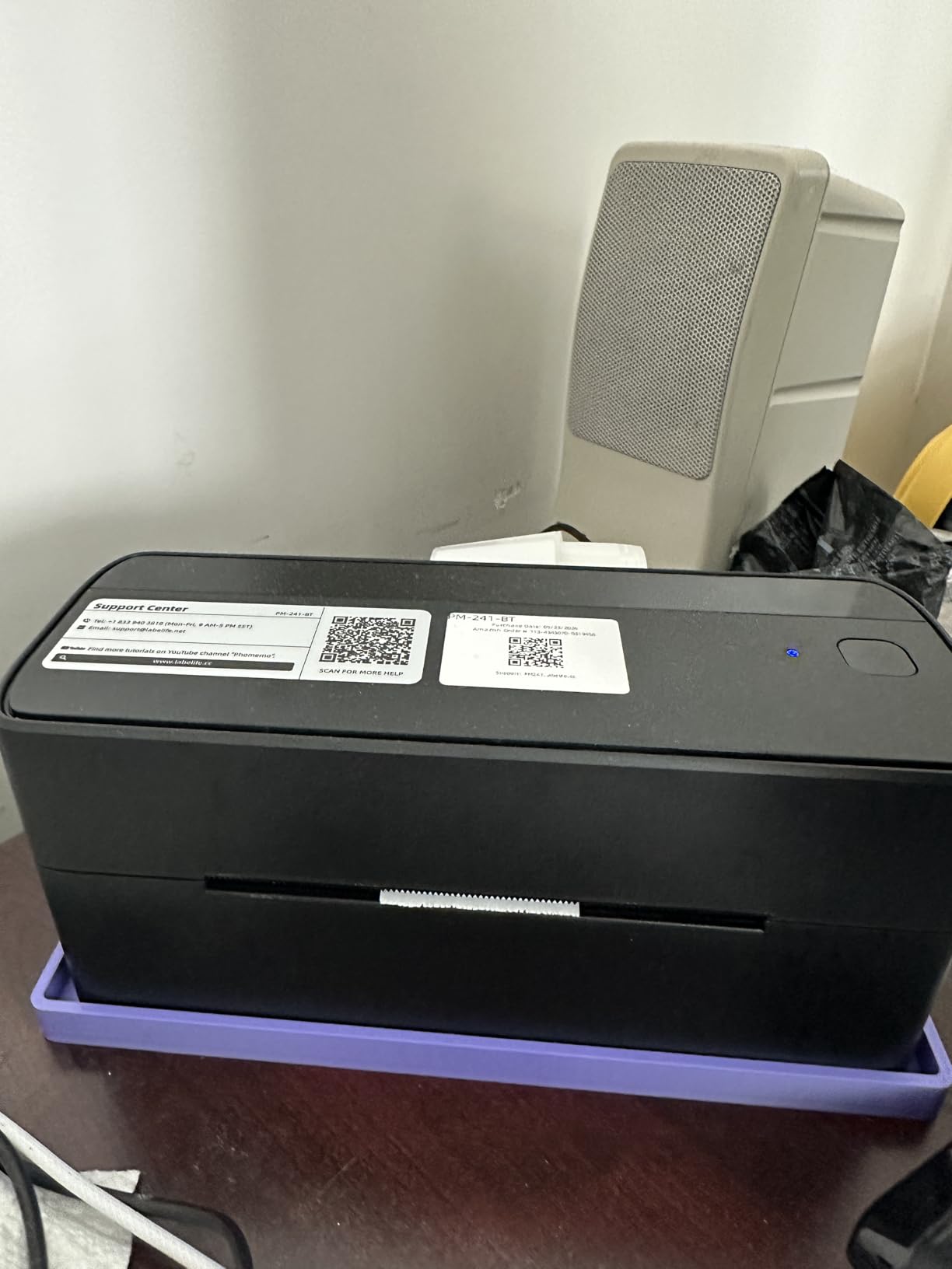 Phomemo Bluetooth Thermal Label Printer, 241BT 4X6 Shipping Label Printer | Wireless Label Printer for Small Business and Shipping Package, Compatible with iPhone, Android, Shopify, Amazon, USPS, Pink customer photo 2
