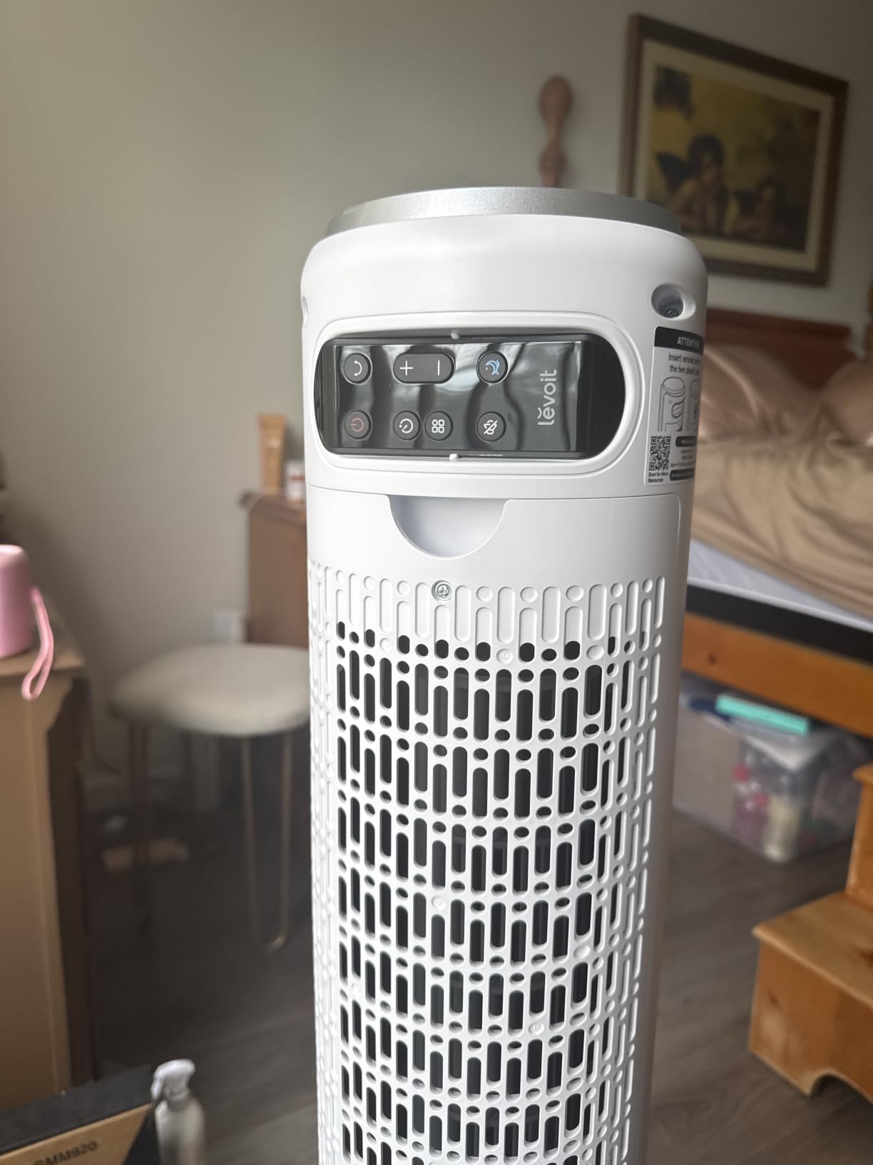 Levoit Tower Fan for Bedroom, 28ft/s Fans that Blow Cold Air, 28dB Quiet customer photo 2