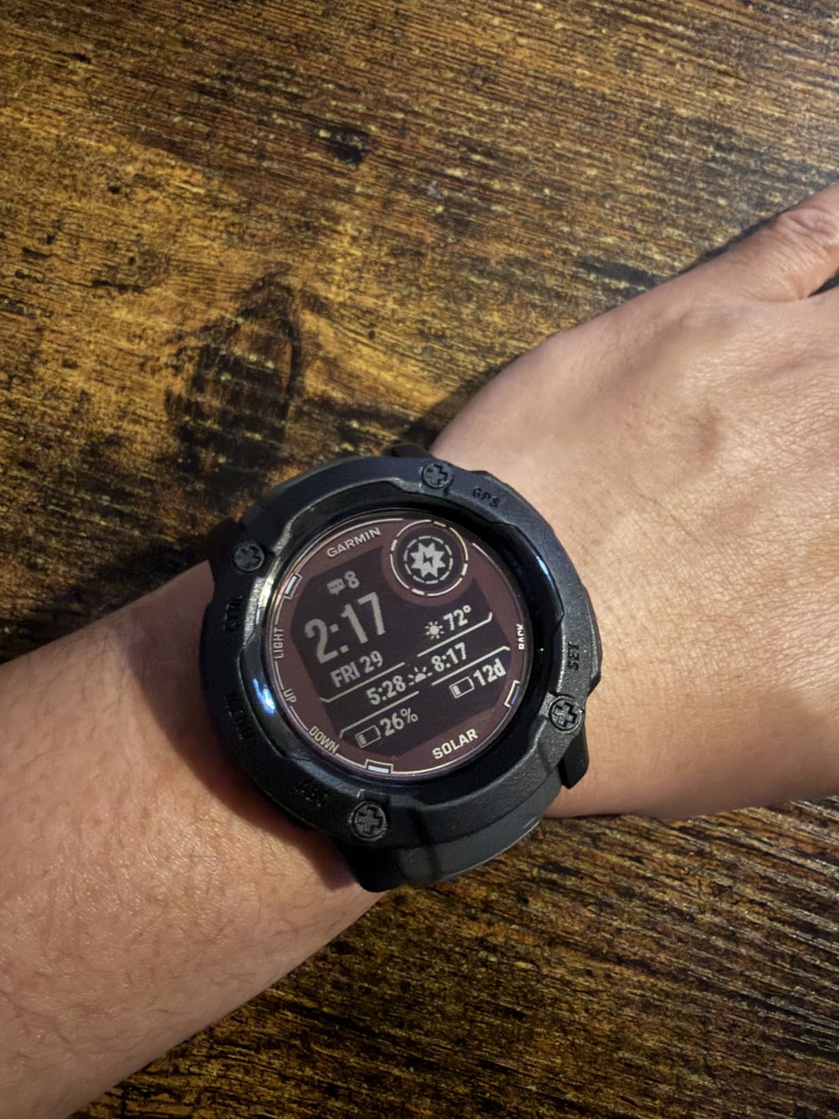 Garmin Instinct 2X Solar, Rugged Outdoor Smartwatch, 50mm, Graphite | Solar Charged, Built-In Flashlight, Multi-Band Frequency Support, ABC Sensors, Tracback Routing, Reference Points customer photo 1