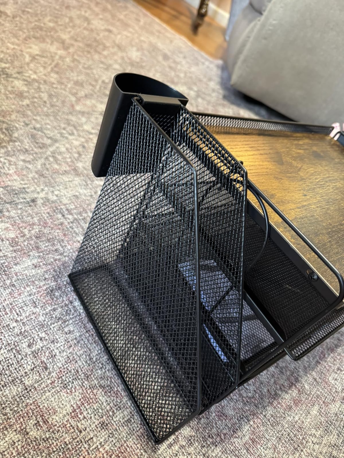 OPNICE Desk Organizer, 4-Tier Desktop File Organizer with Drawer and Pen Holders, Office Desk Accessories, File Sorters, Workspace Organizers for Office Supplies (Black) customer photo 2