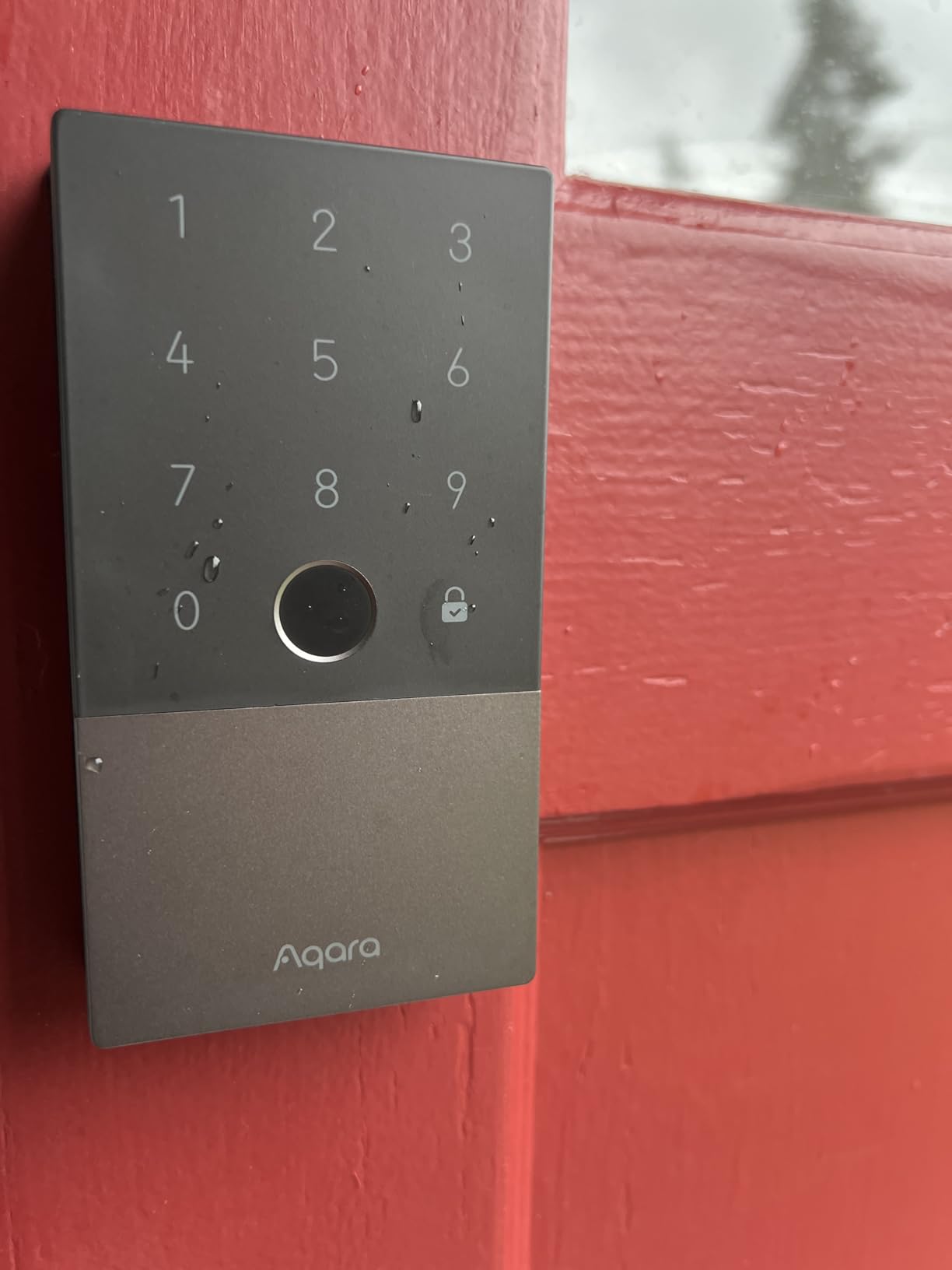 Aqara Smart Lock U100, Apple Home Key, Fingerprint Deadbolt, Gray | Matter Over Thread, Keyless Entry Door Lock, Touchscreen Keypad, IP65 Weatherproof, Supports Apple HomeKit, Alexa, Google customer photo 2