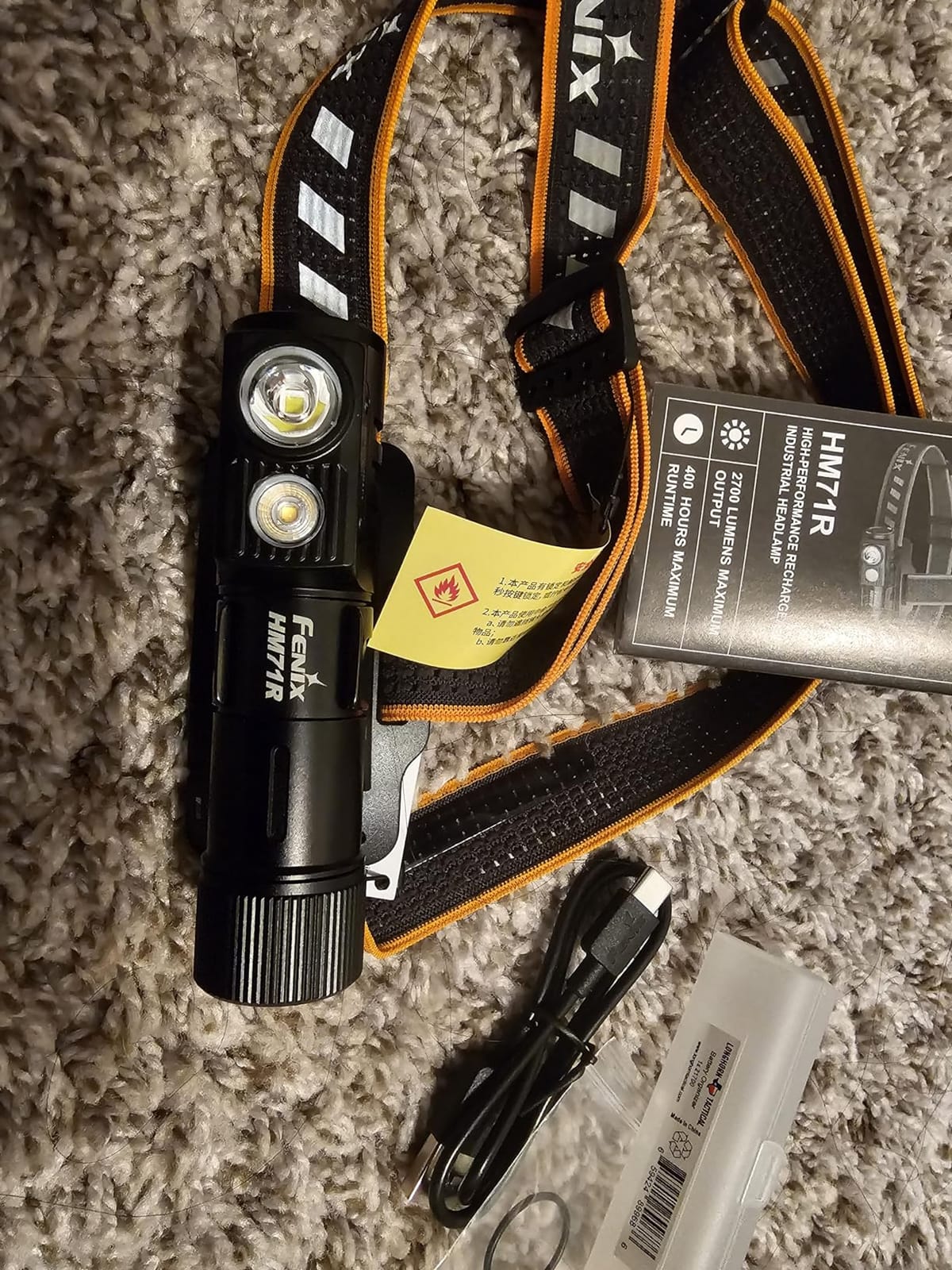 Fenix HM71R Headlamp, 2700 Lumen Super Bright USB-C Rechargeable Spot Light Flood Light L-Shape 90 Degree Right Angle Flashlight Industrial Grade with LumenTac Organizer customer photo 1