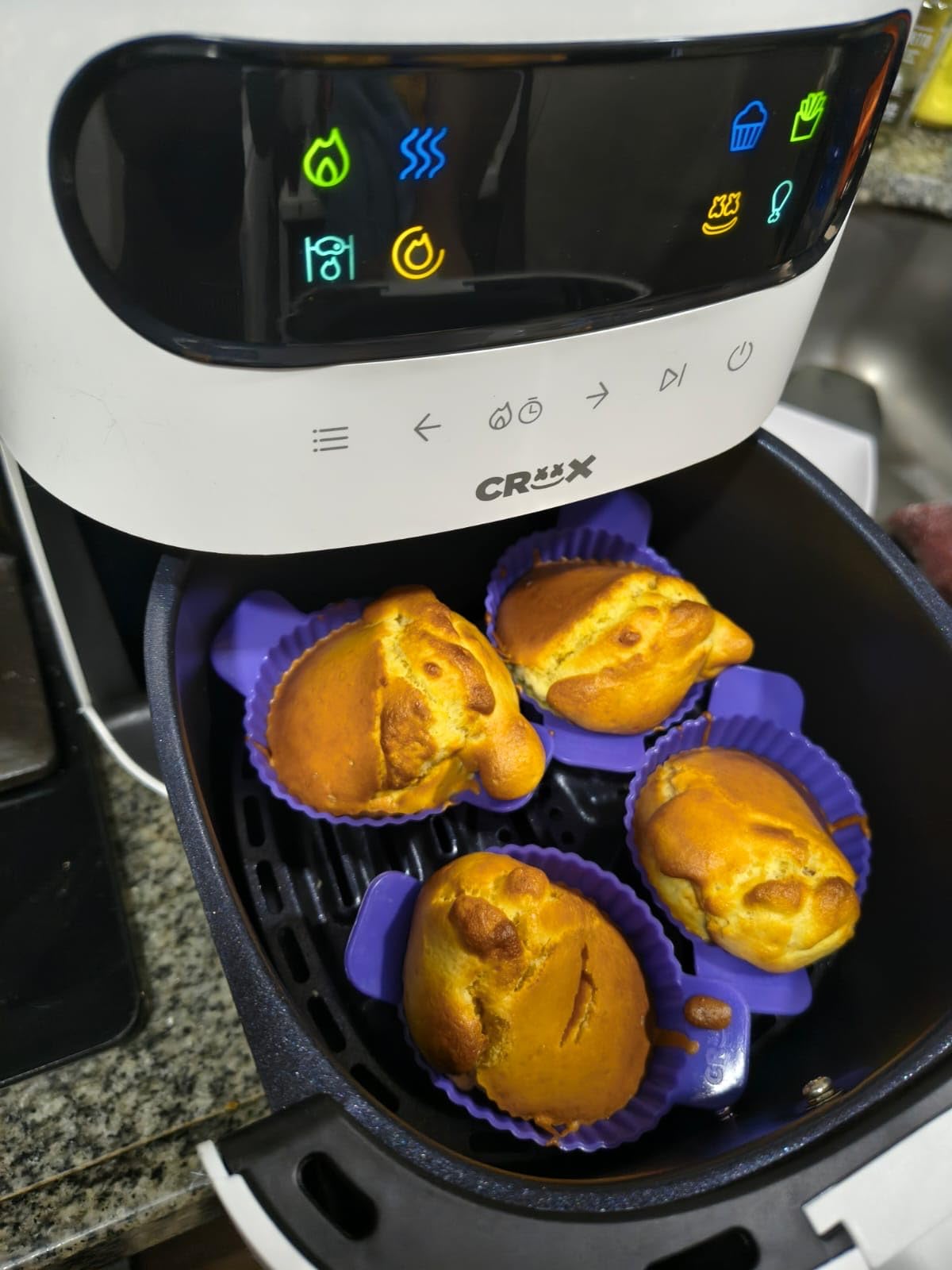 CRUX x Marshmello 3qt Digital Air Fryer with TurboCrisp Technology, Black customer photo 1