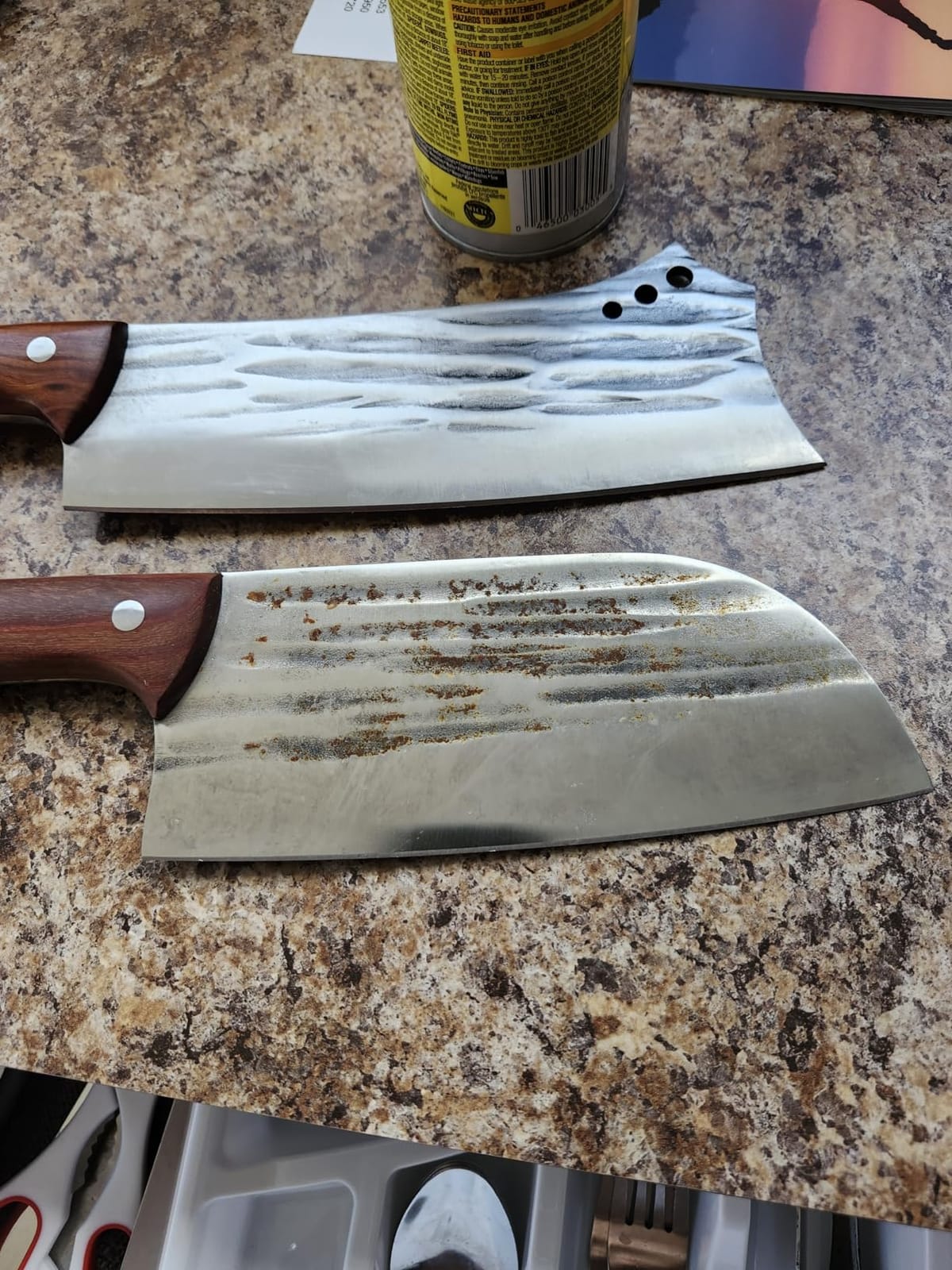 Topfeel 2-Piece Hand-Forged Meat Cleaver Set with Heavy-Duty Bone Chopper customer photo 2