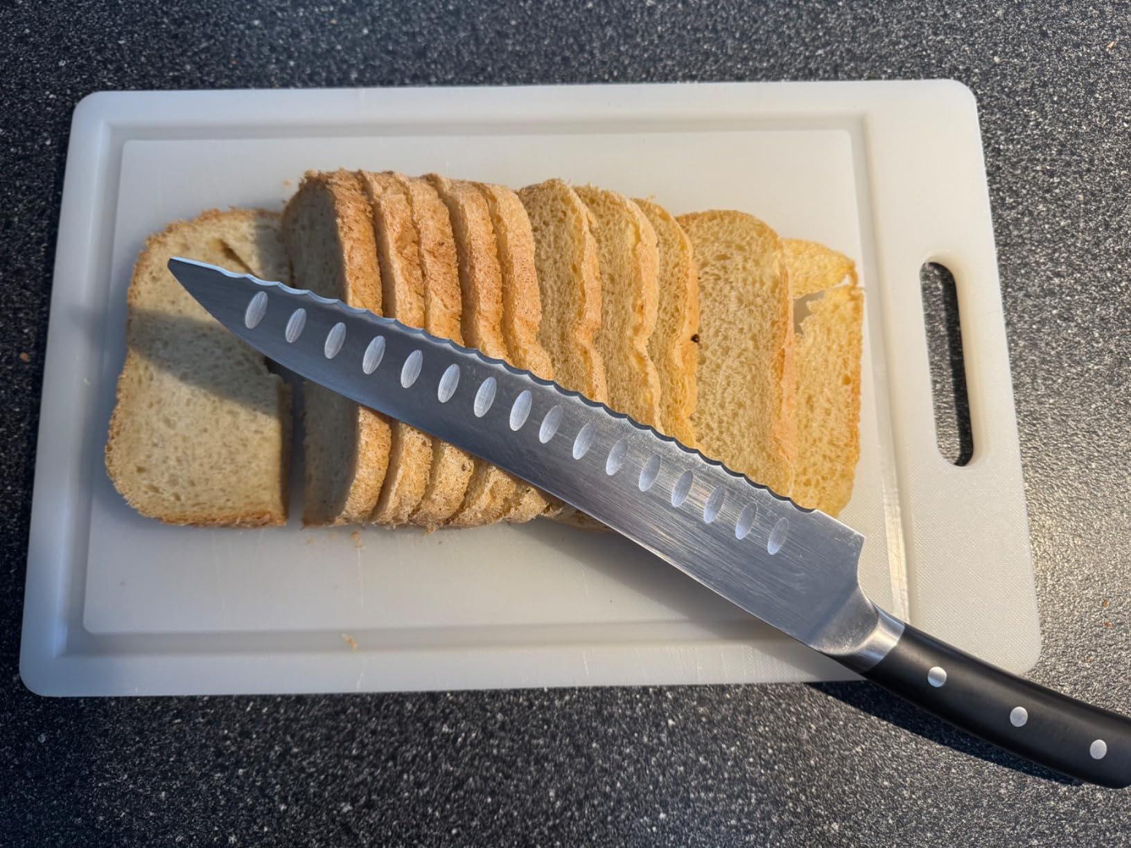 Piklohas Resharpenable Bread Knife for Homemade Bread, 10 Inch customer photo 1