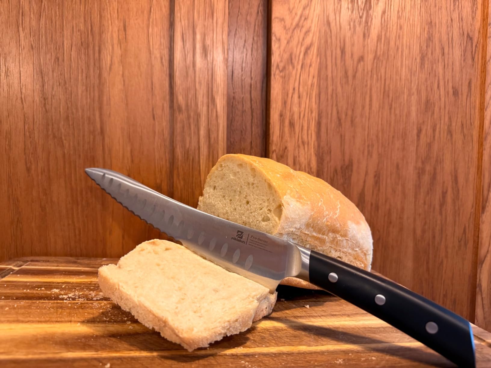 Piklohas Resharpenable Bread Knife for Homemade Bread, 10 Inch customer photo 2