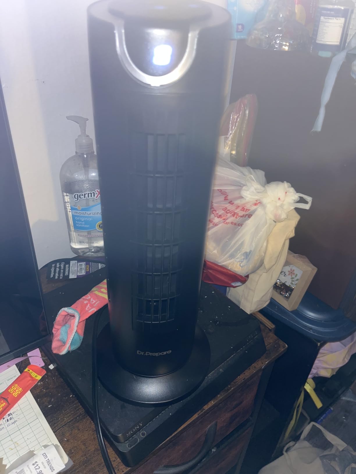 DR.PREPARE Tower Fan for Bedroom, 25 dB Quiet DC Bladeless Fan with Remote, 8 Speeds, 1-8H Timer, 80° Oscillating Fans for Indoors, 16 Inch Portable Desk Table Fans for Room, Home, Office customer photo 2