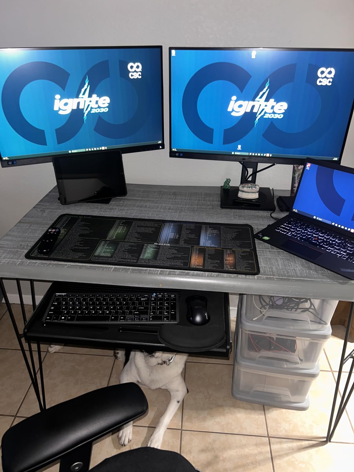 TOOCUST Under Desk Keyboard Tray, 20