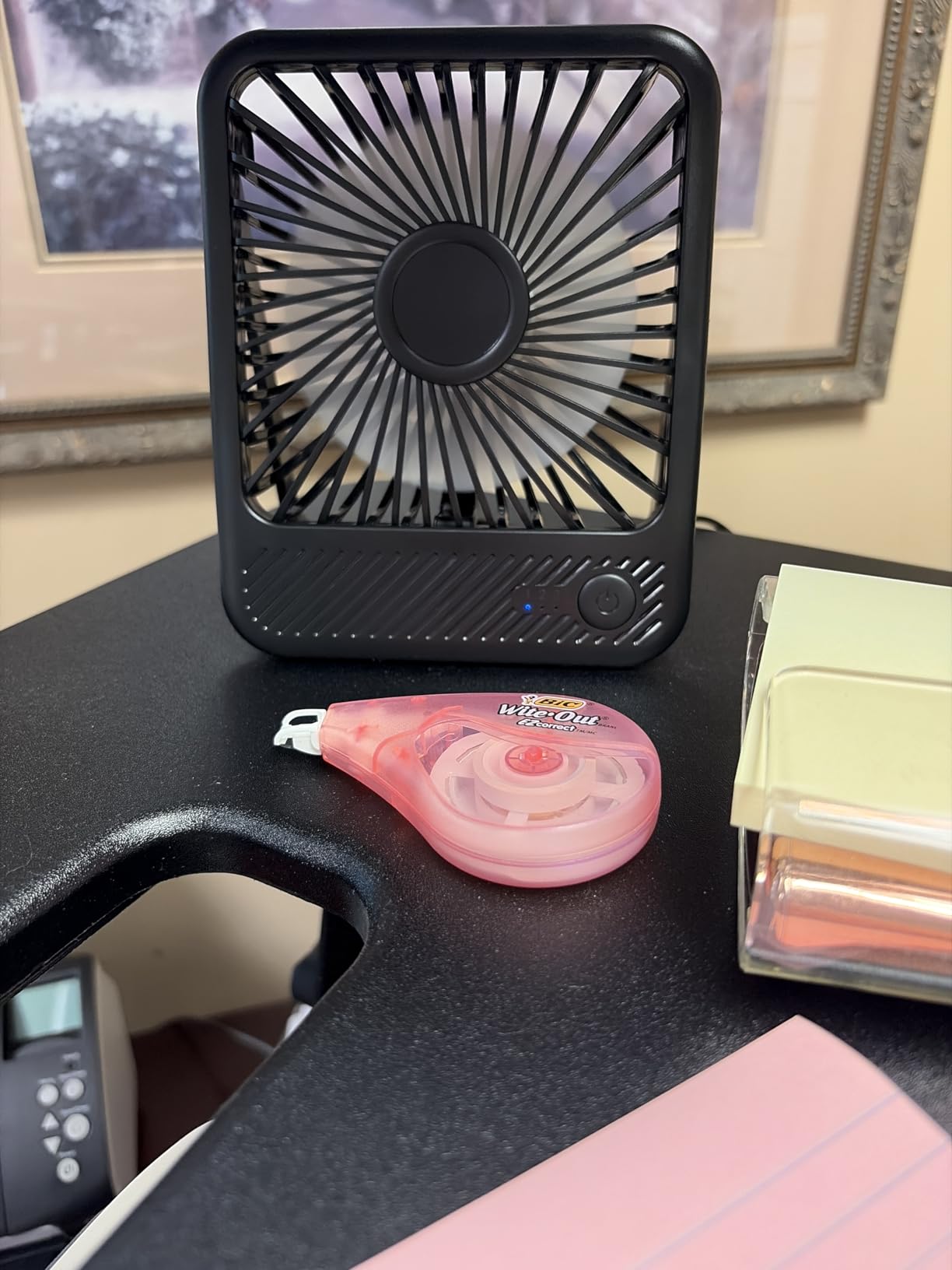 Koonie USB Desk Fan, Strong Wind Ultra Quiet Small Mini Fan customer photo 1