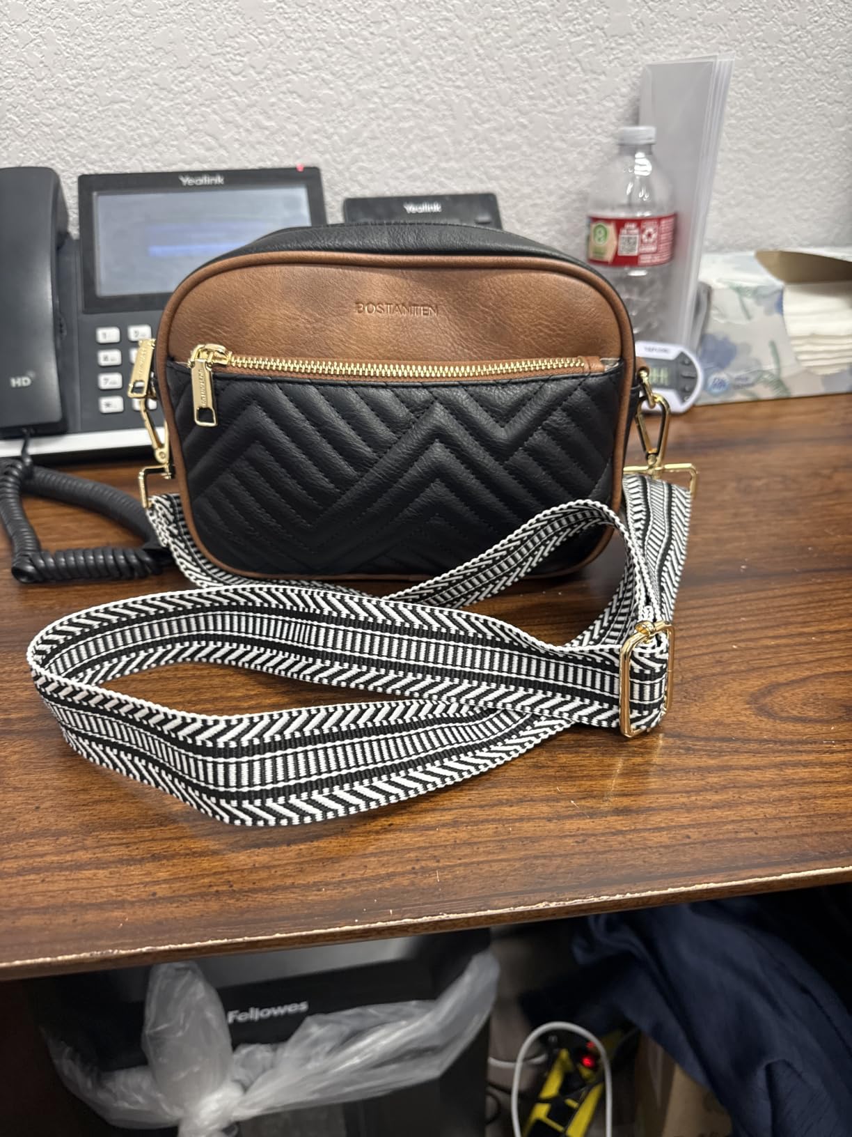 BOSTANTEN Quilted Small Crossbody Bag for Women Vegan Leather Purses customer photo 2