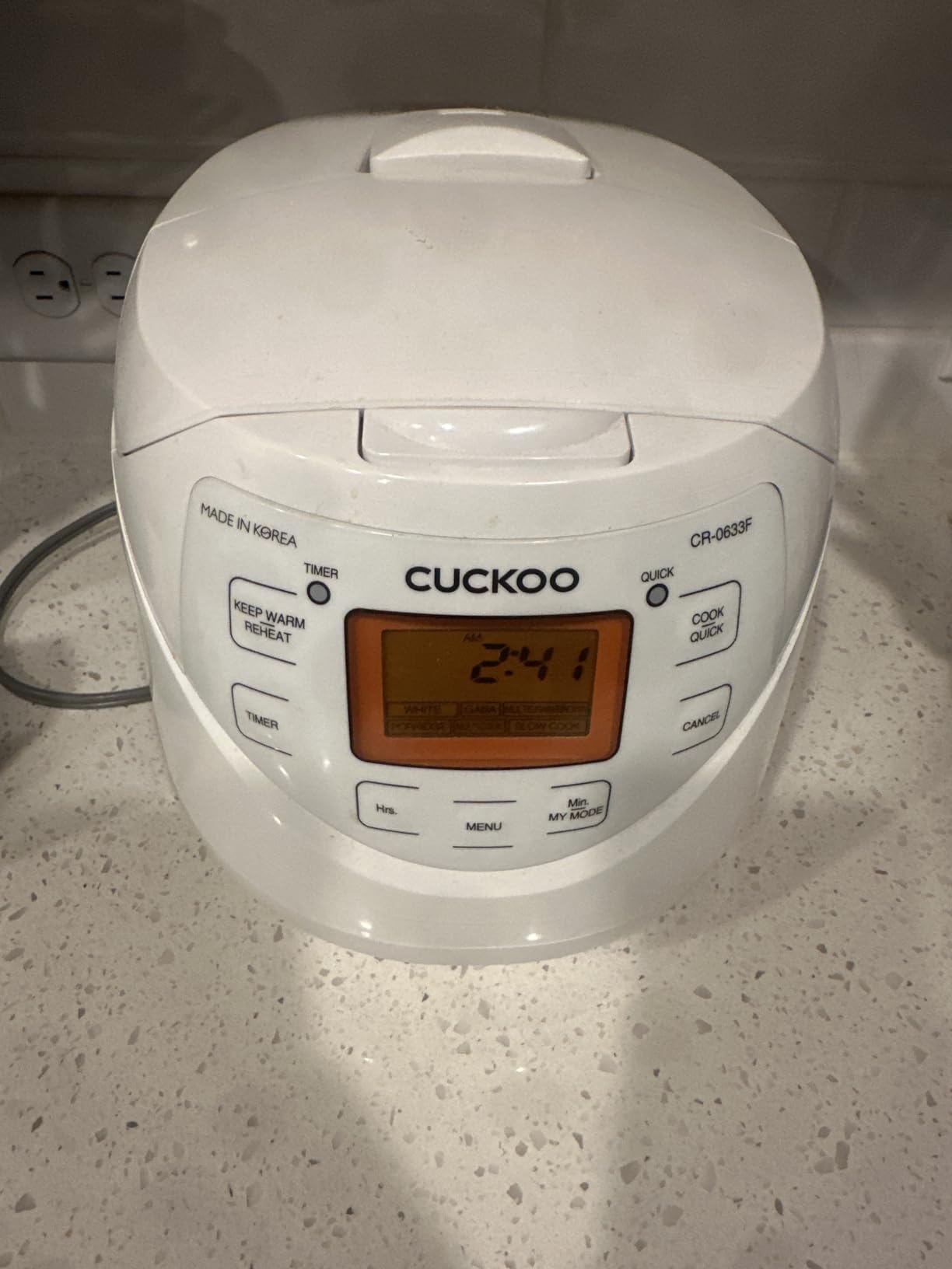 CUCKOO Micom Fuzzy Logic Rice Cooker, 12-Cup Cooked, White, CR-0633F customer photo 2