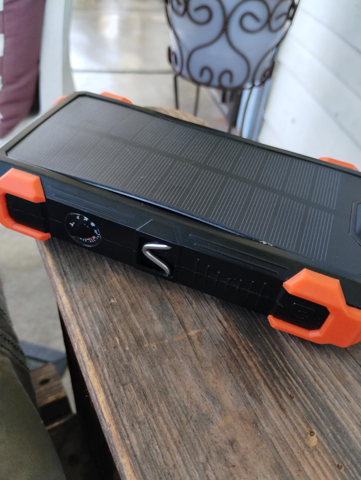 GOODaaa Solar Power Bank 24000mAh, Portable Charger with 4 Built-in Cables, Fast Charging Battery Pack, SOS Flashlight for iPhone 17/16, Samsung, Outdoor Use, Camping Essential, Emergency Preparedness customer photo 2