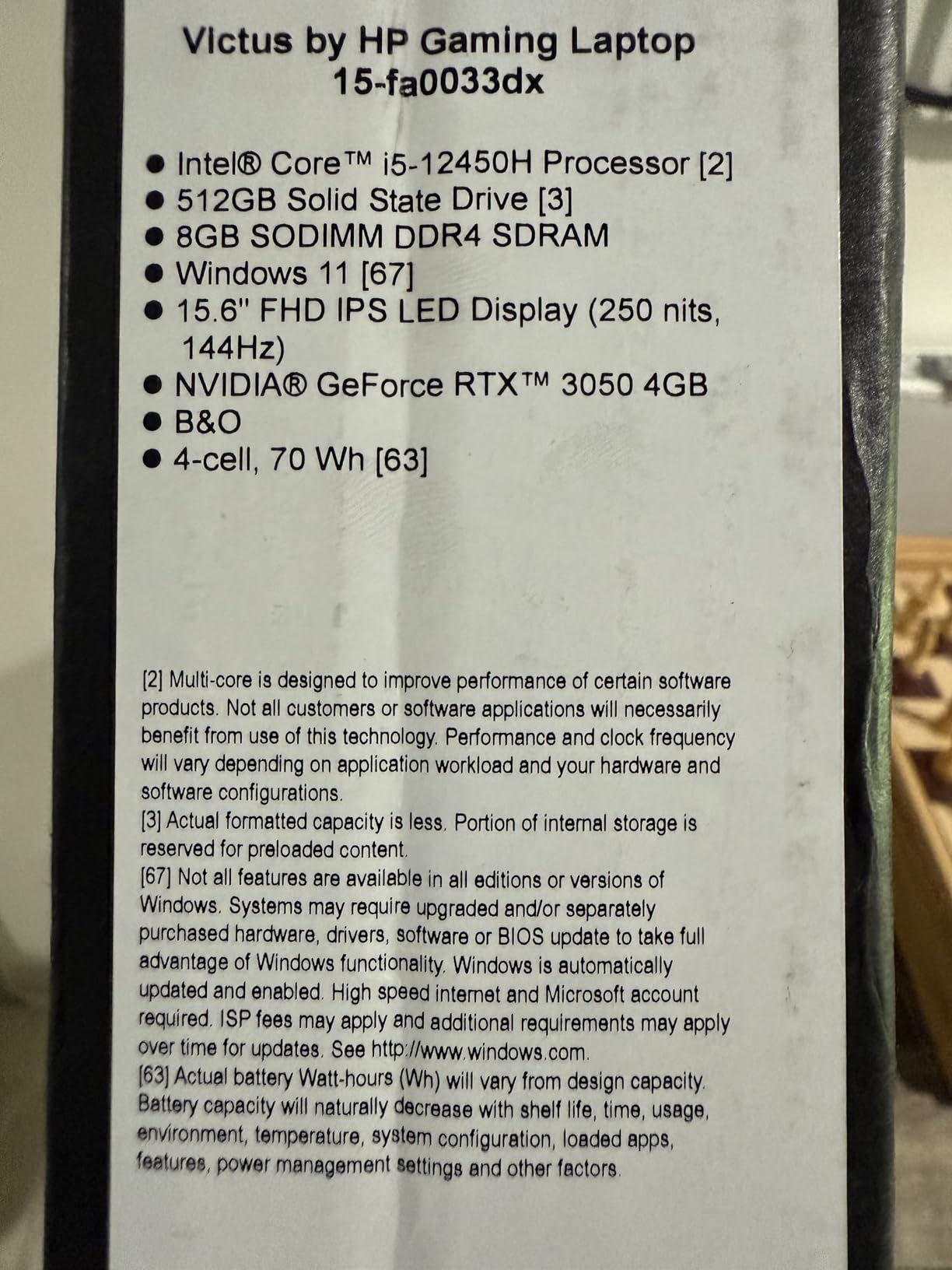 HP - Victus 15.6