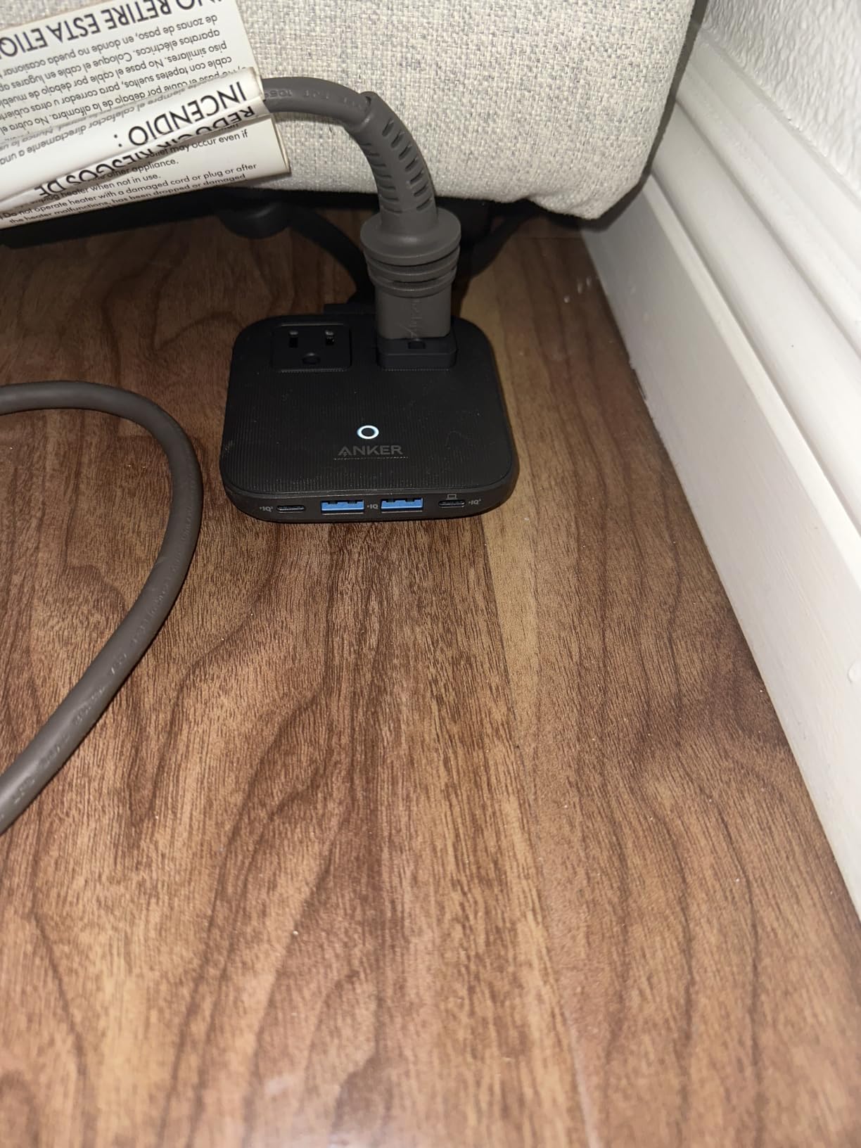 Anker Travel Power Strip, Anker Nano 67W Max 6-in-1 USB C Charger, 2 USB C | 2 AC, 2 USB A, 5ft Thin Undetachable Flat Plug Extension Cord with Multiple Outlets, Travel Essentials, Cruise Essentials customer photo 2
